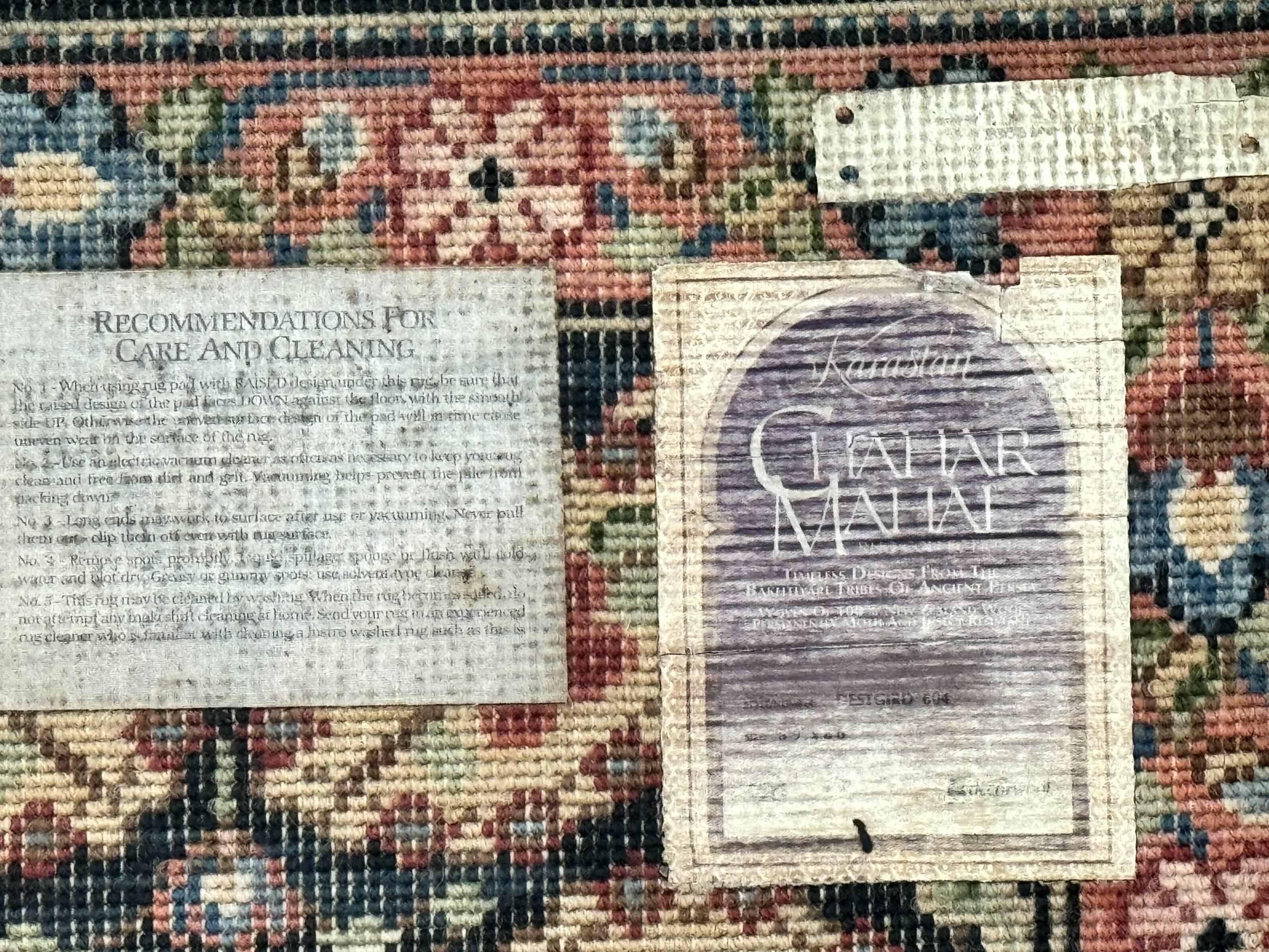 Karastan Rug 5.9 x 8.6, Chahar Mahal #604, Wool Vintage Discontinued Karastan Carpet - Jewel Rugs