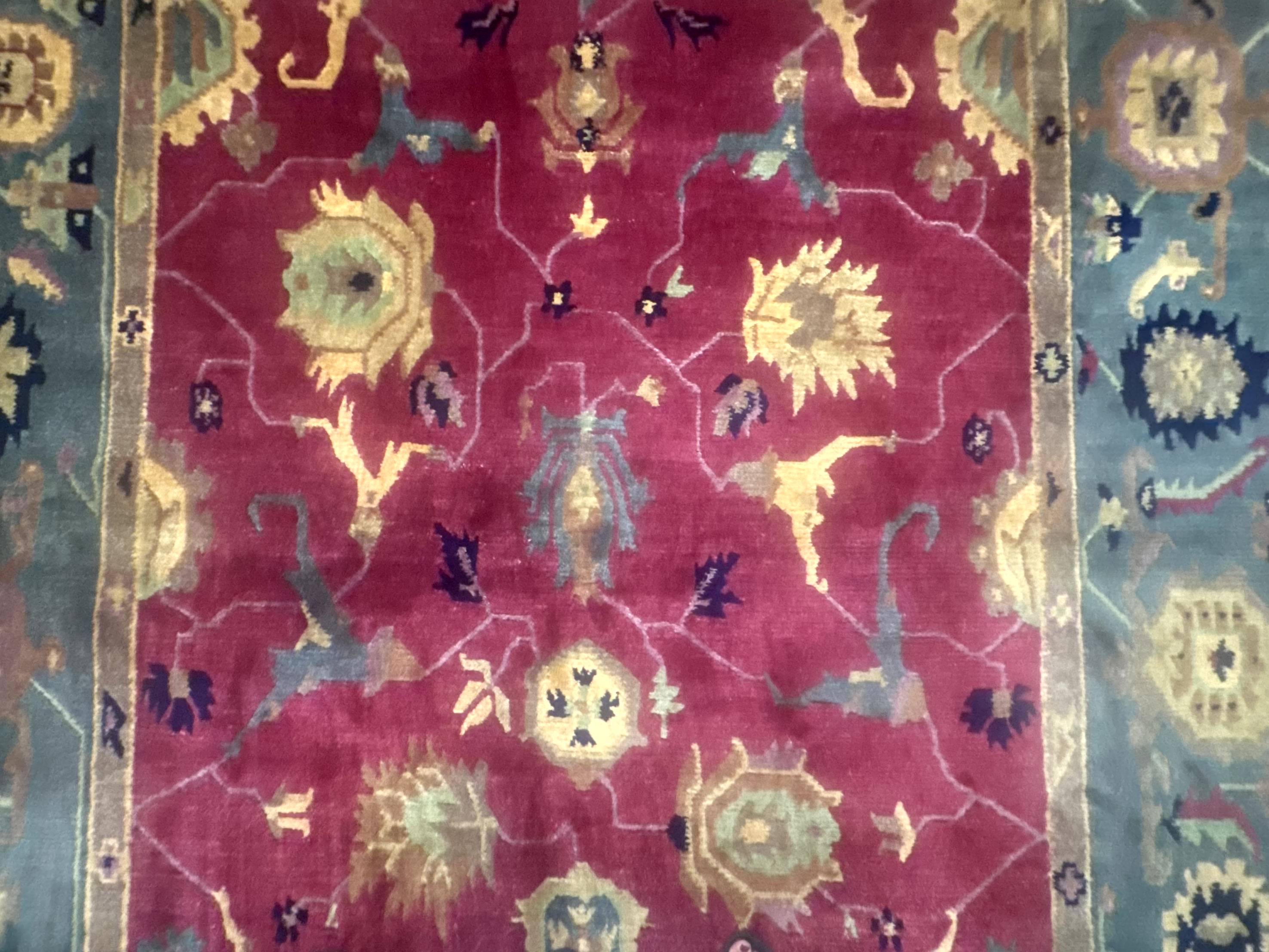 Tufenkian Rug 8x10, Tibetan Room Sized Carpet, Soft Thick Wool Pile - Jewel Rugs