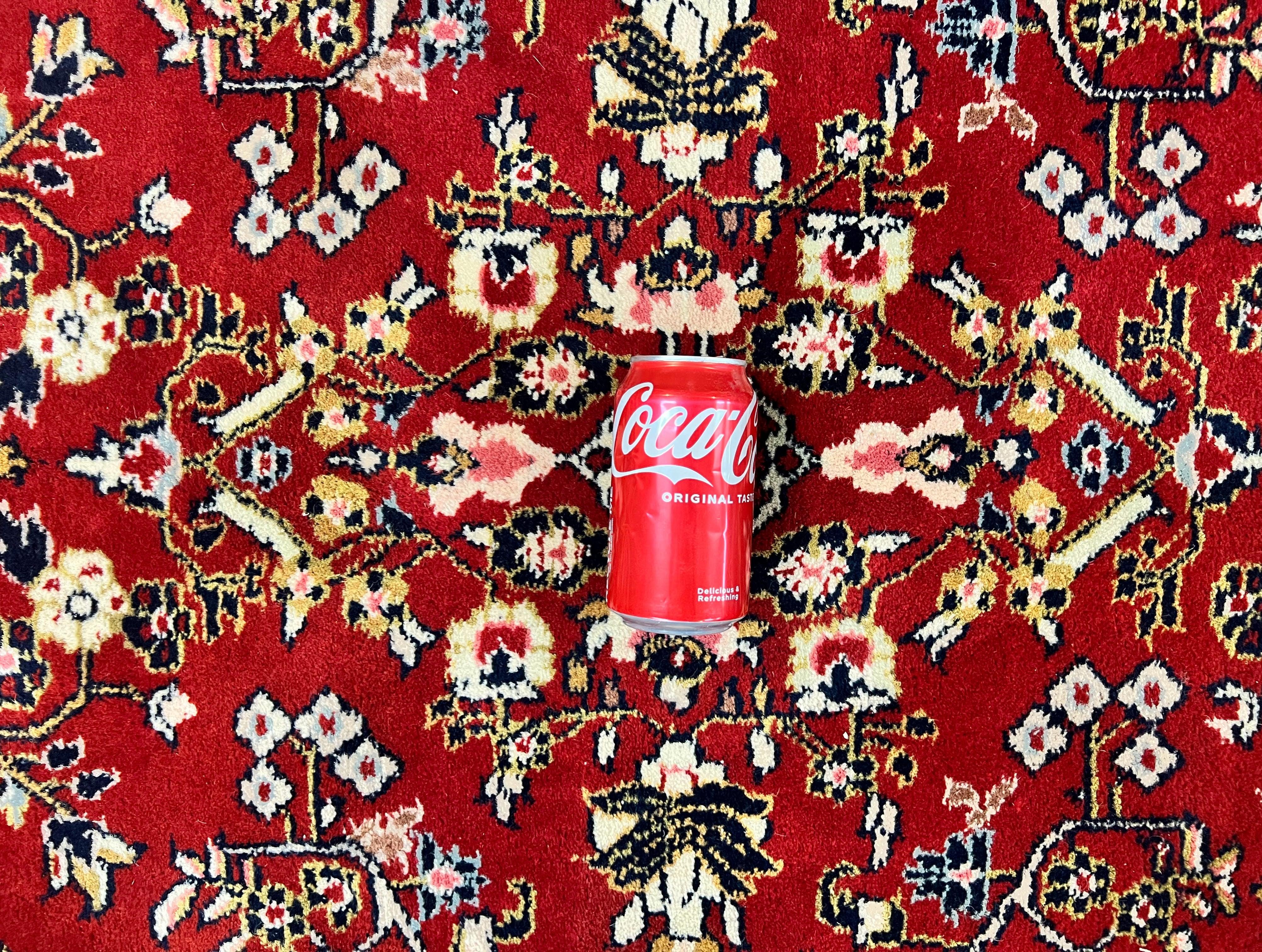 Indo Persian Sarouk Rug 8x10, Red, Floral Allover, Handmade Vintage Wool Carpet, Traditional Rug - Jewel Rugs