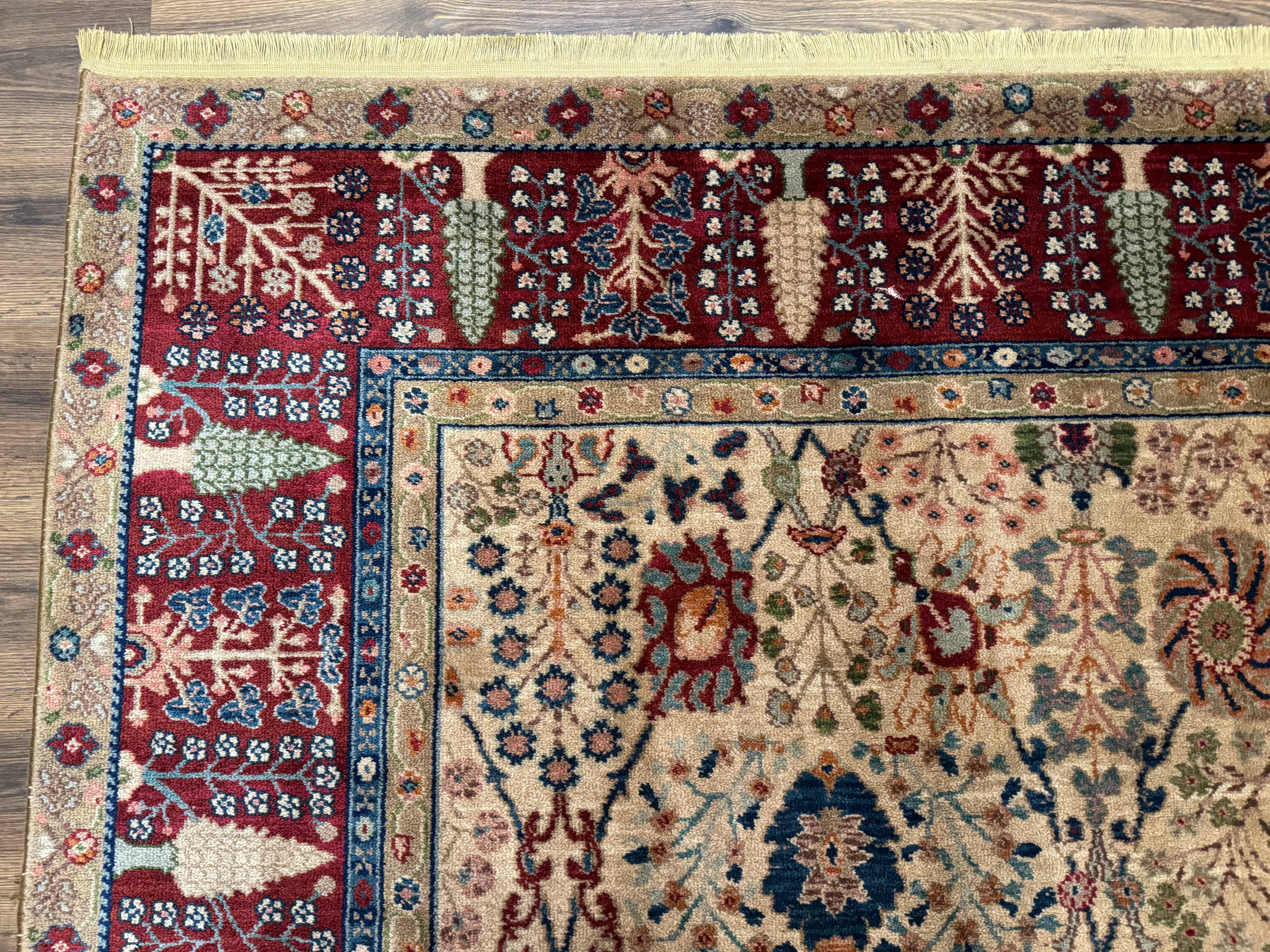 8.8 x 12 Karastan Samovar Teawash Rug #900-901, Persian Vase, Wool, Vintage - Jewel Rugs