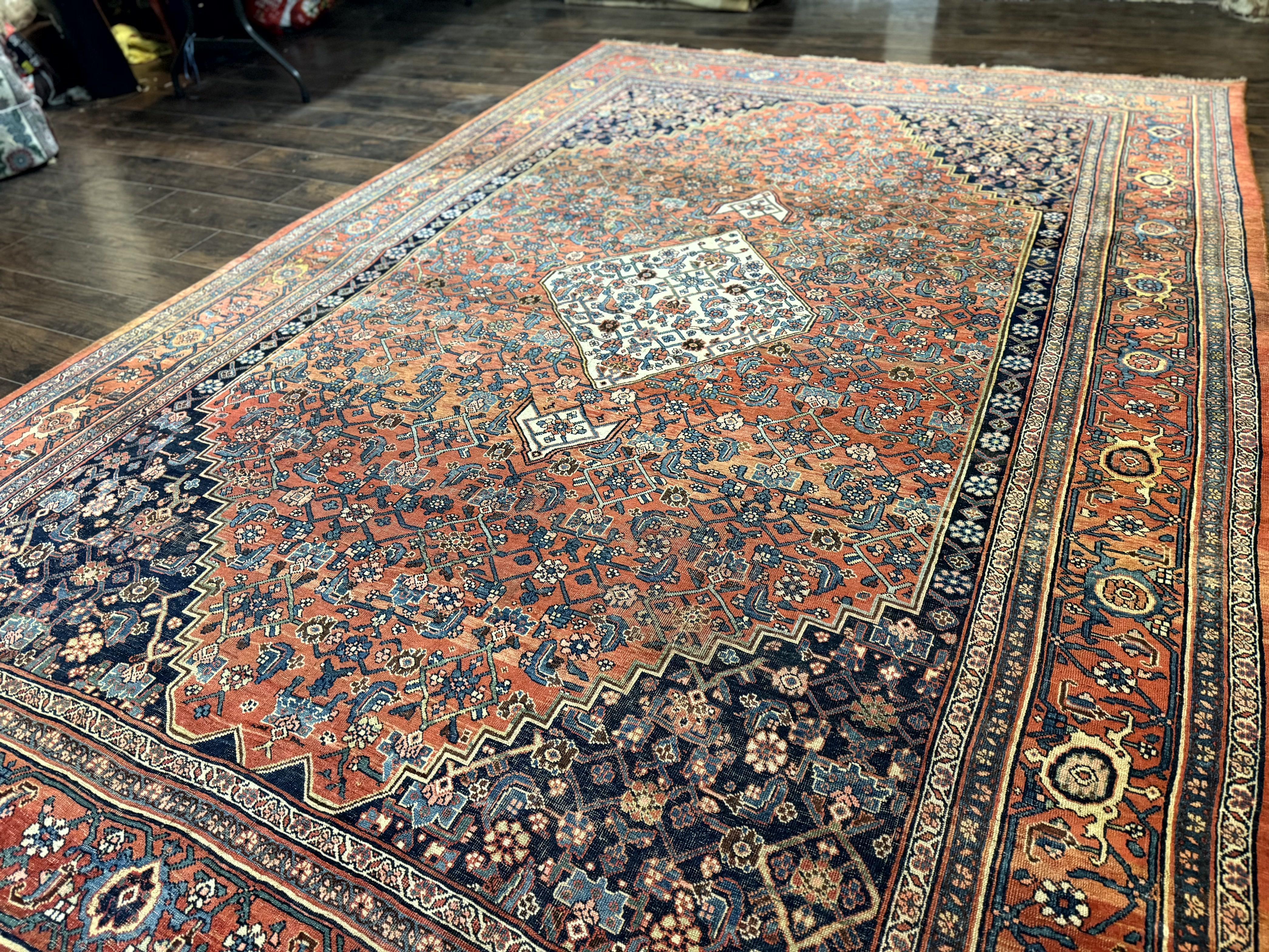 Antique Persian Bidjar Rug 8x12, Rare Persian Carpet - Jewel Rugs