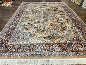 Karastan Rug 8.8 x 12 Persian Hunting Rug #723, Wool Pile Karastan Area Rug, Discontinued Original 700 Series Karastan Carpet, Room Sized