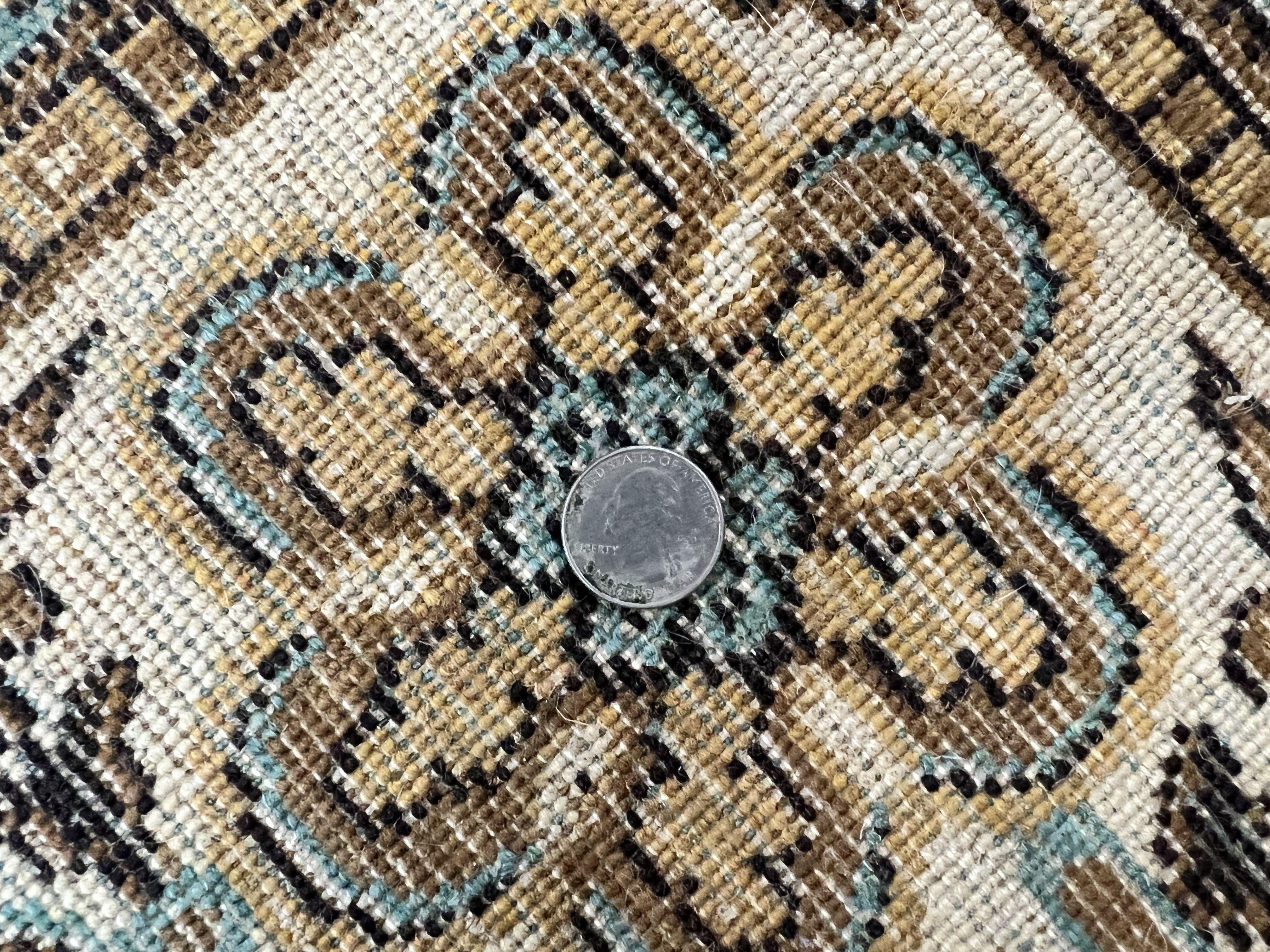 Belgium Power Loomed Rug 10x13, Colorful Multicolor Cream Red Blue, Wool, Large Area Rug, Vintage, Room Sized Carpet - Jewel Rugs