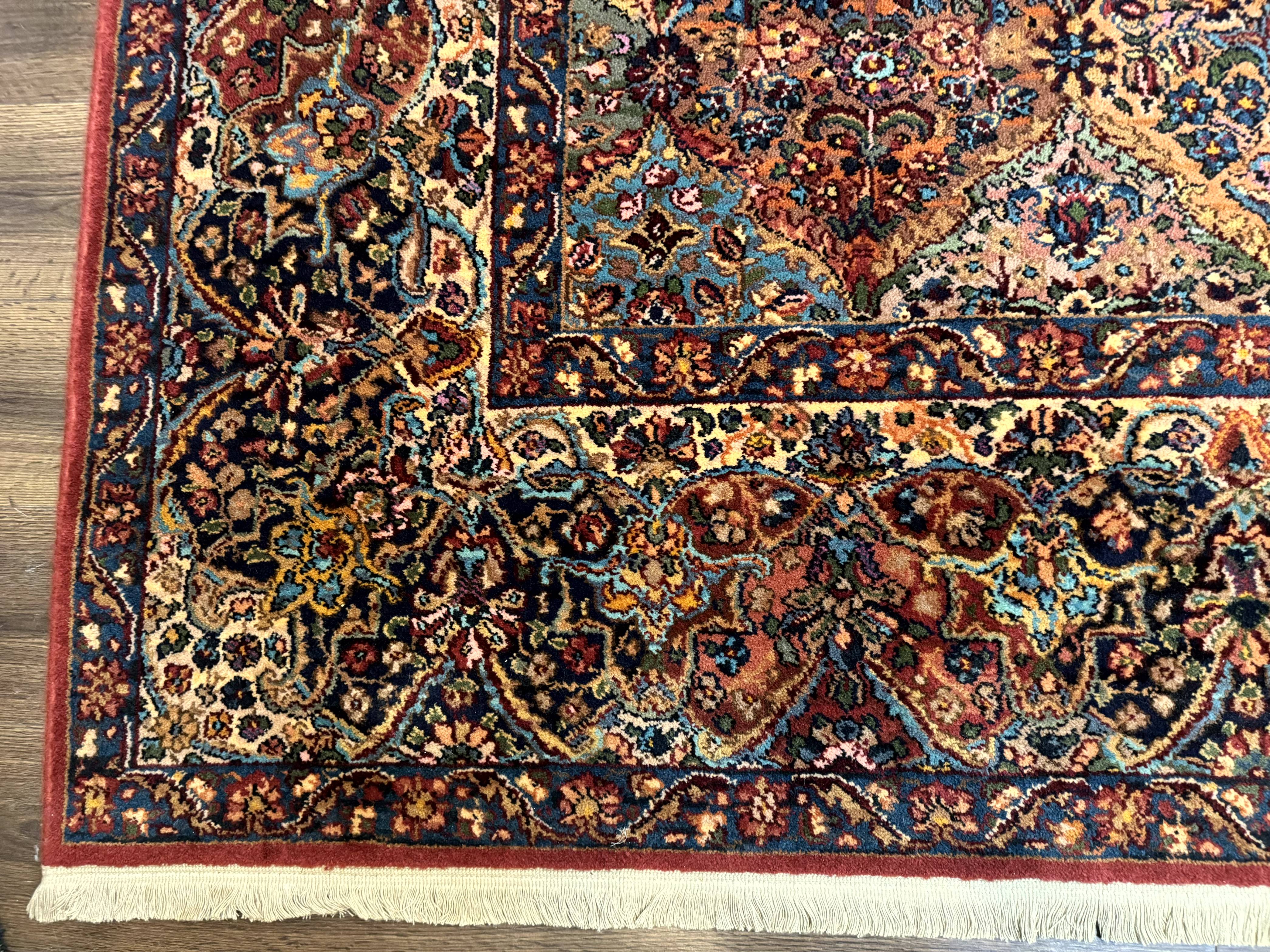 11x16 Karastan Rug Multicolor Panel Kirman #717, Wool Vintage Original Collection 700 Series - Jewel Rugs