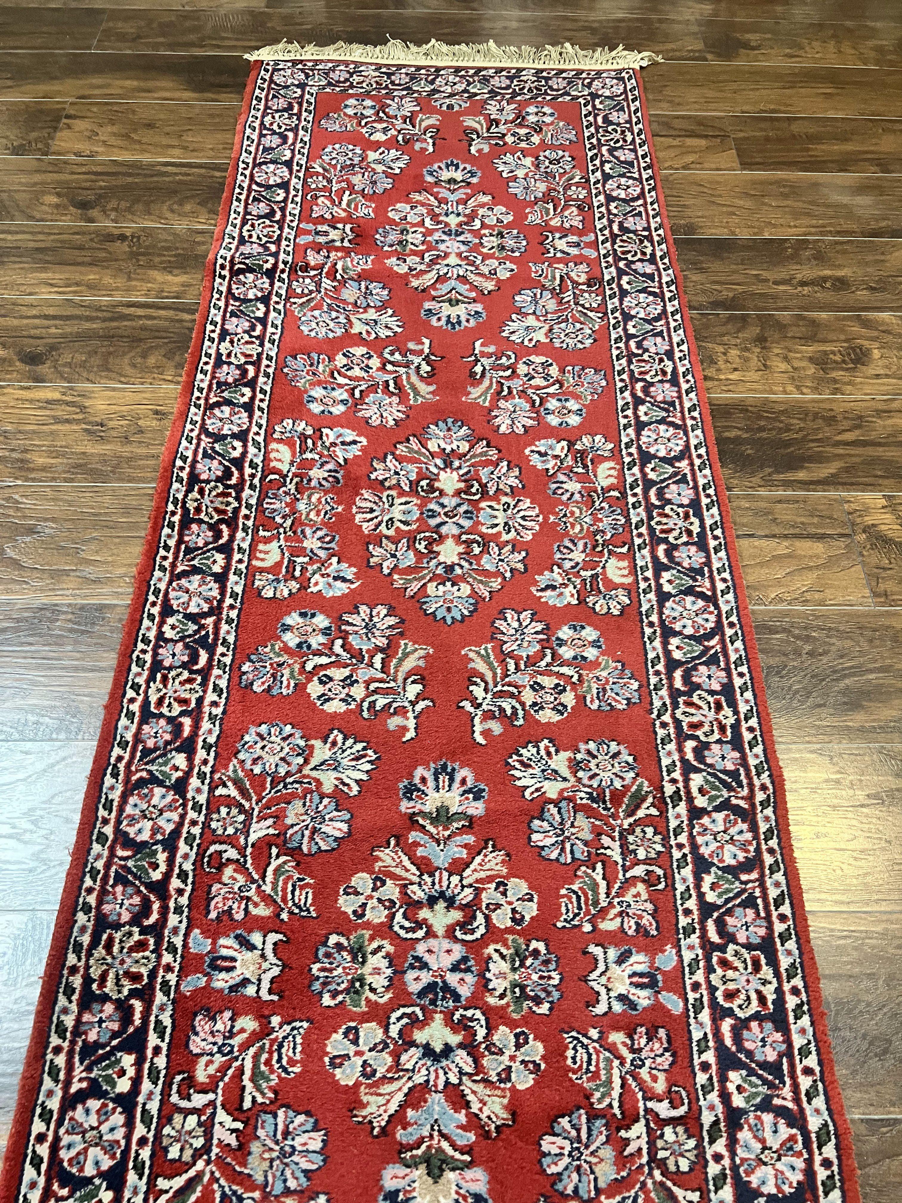 Persian Runner Rug 2.7 x 16, Sarouk Runner, Red - Jewel Rugs