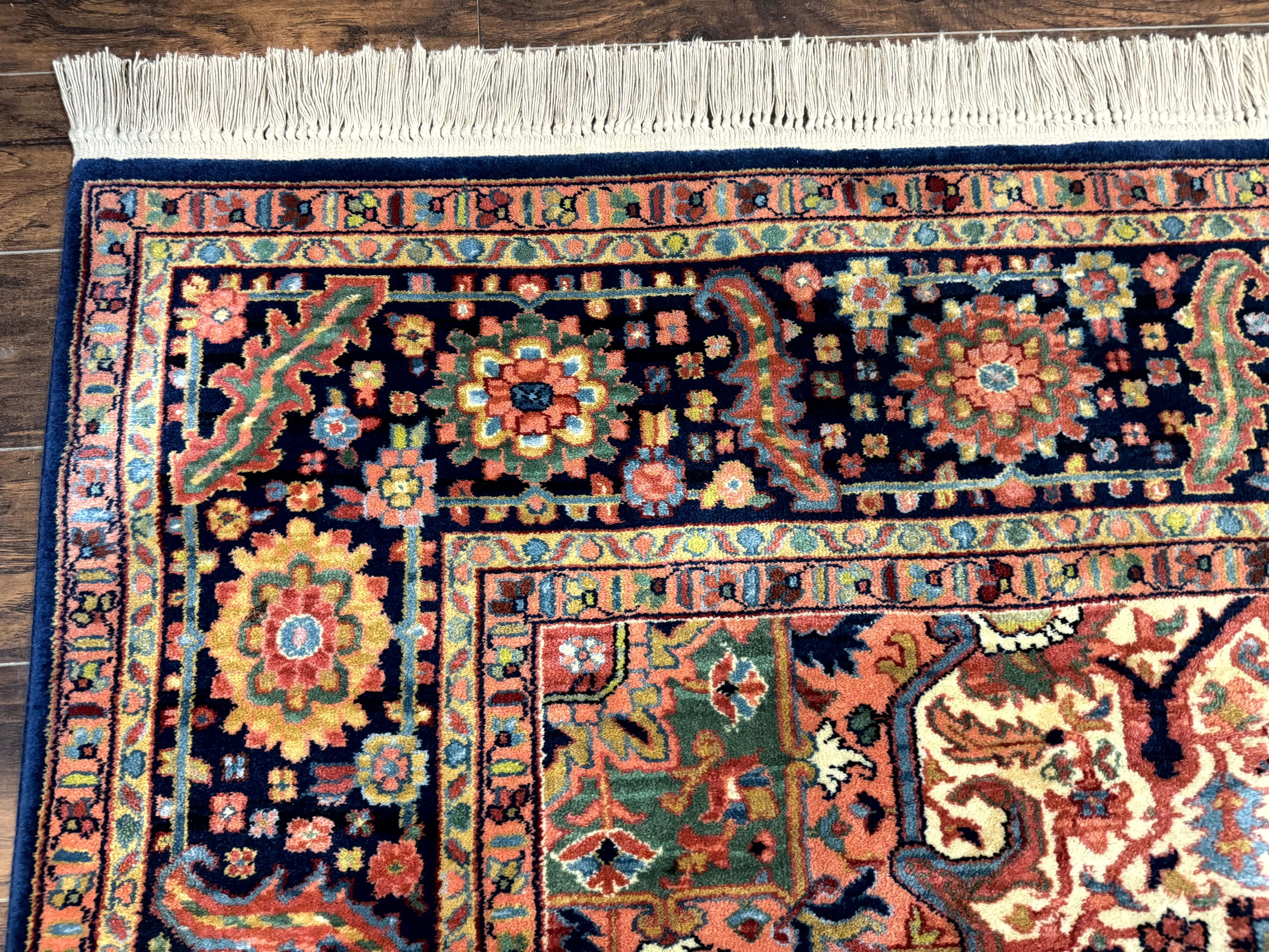 8.8 x 12 Karastan Heriz Rug #726, Vintage Wool Discontinued Carpet, Original 700 Series - Jewel Rugs
