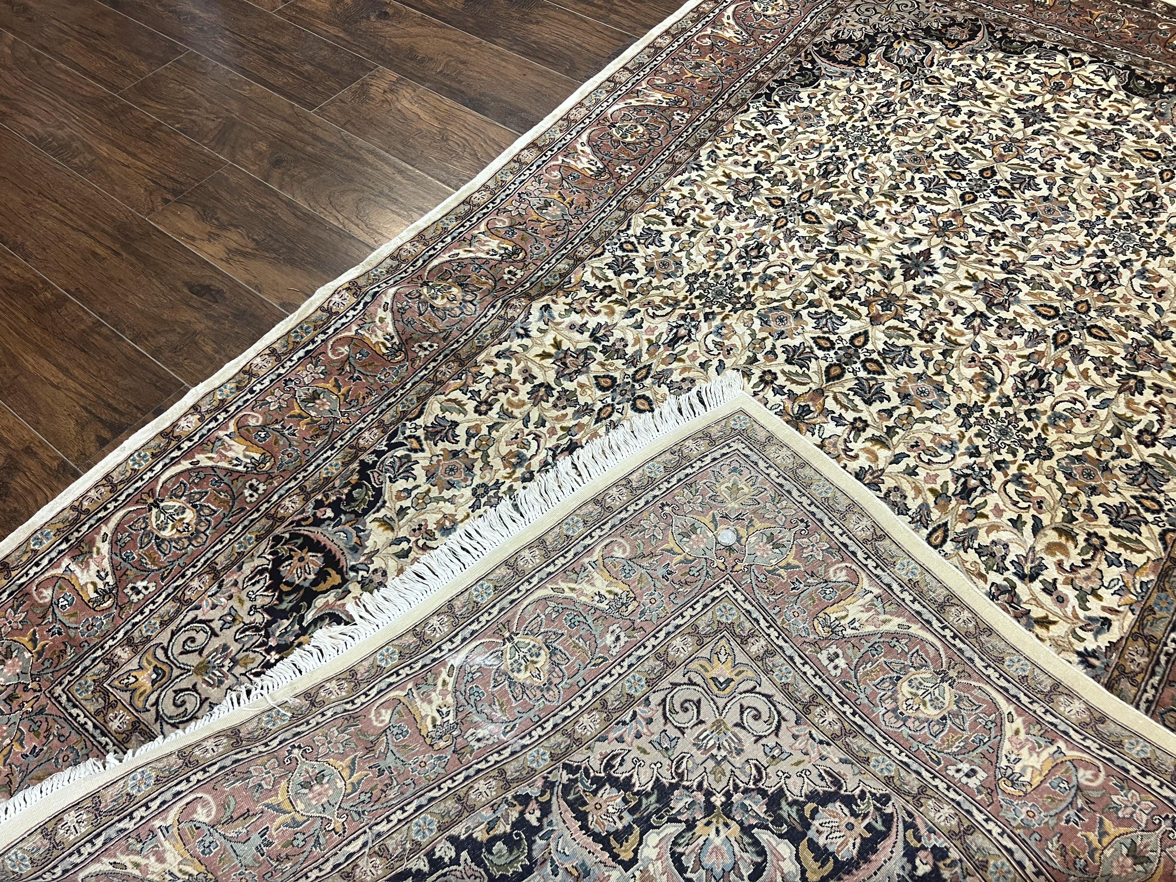 Pak Persian Rug 5x8, Handmade Wool Oriental Carpet, Vintage Rug, Floral Allover, Very Fine 320 KPSI - Jewel Rugs