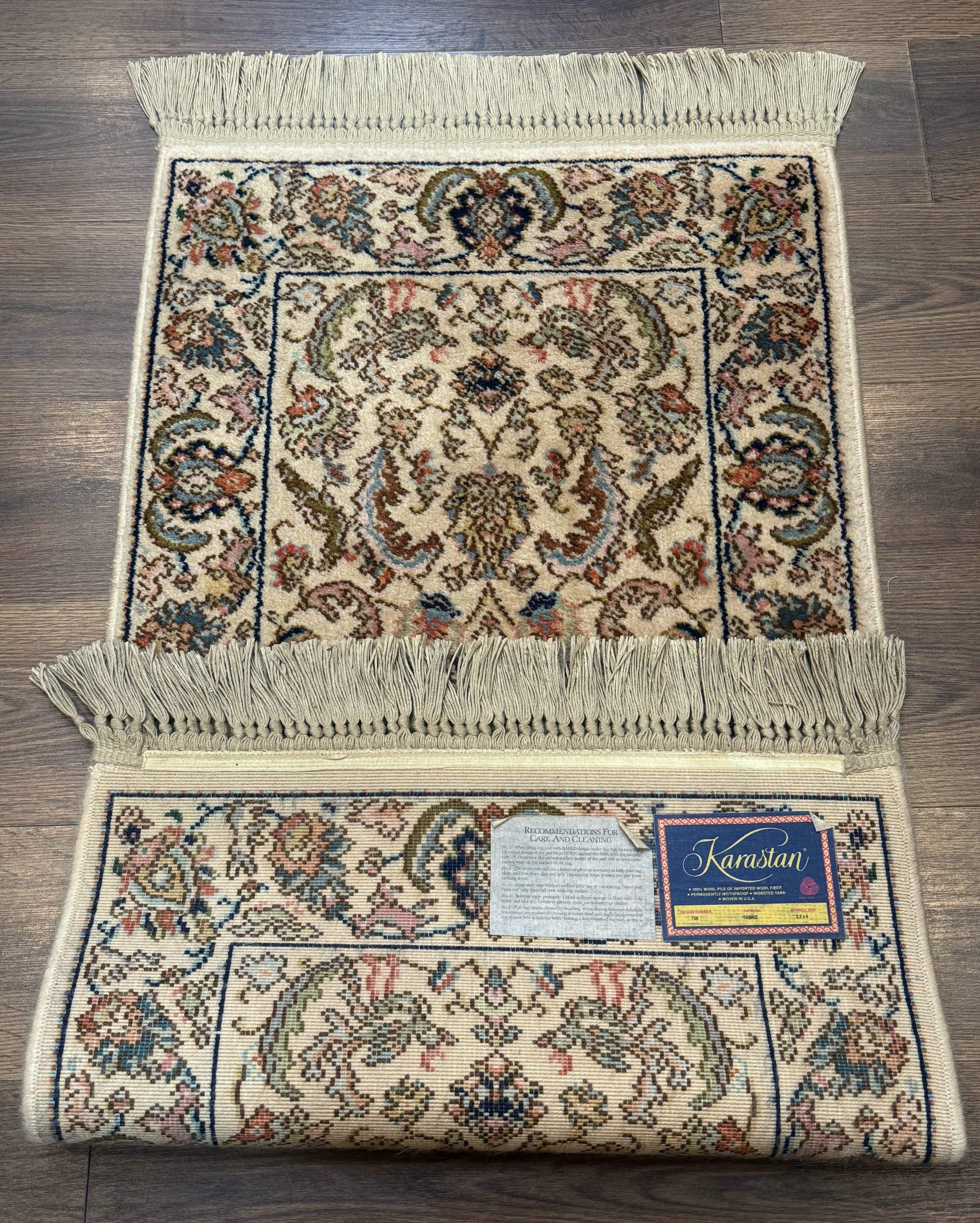 Karastan Rug 2x4, Ta'briz #738, Small Wool Karastan Carpet - Jewel Rugs
