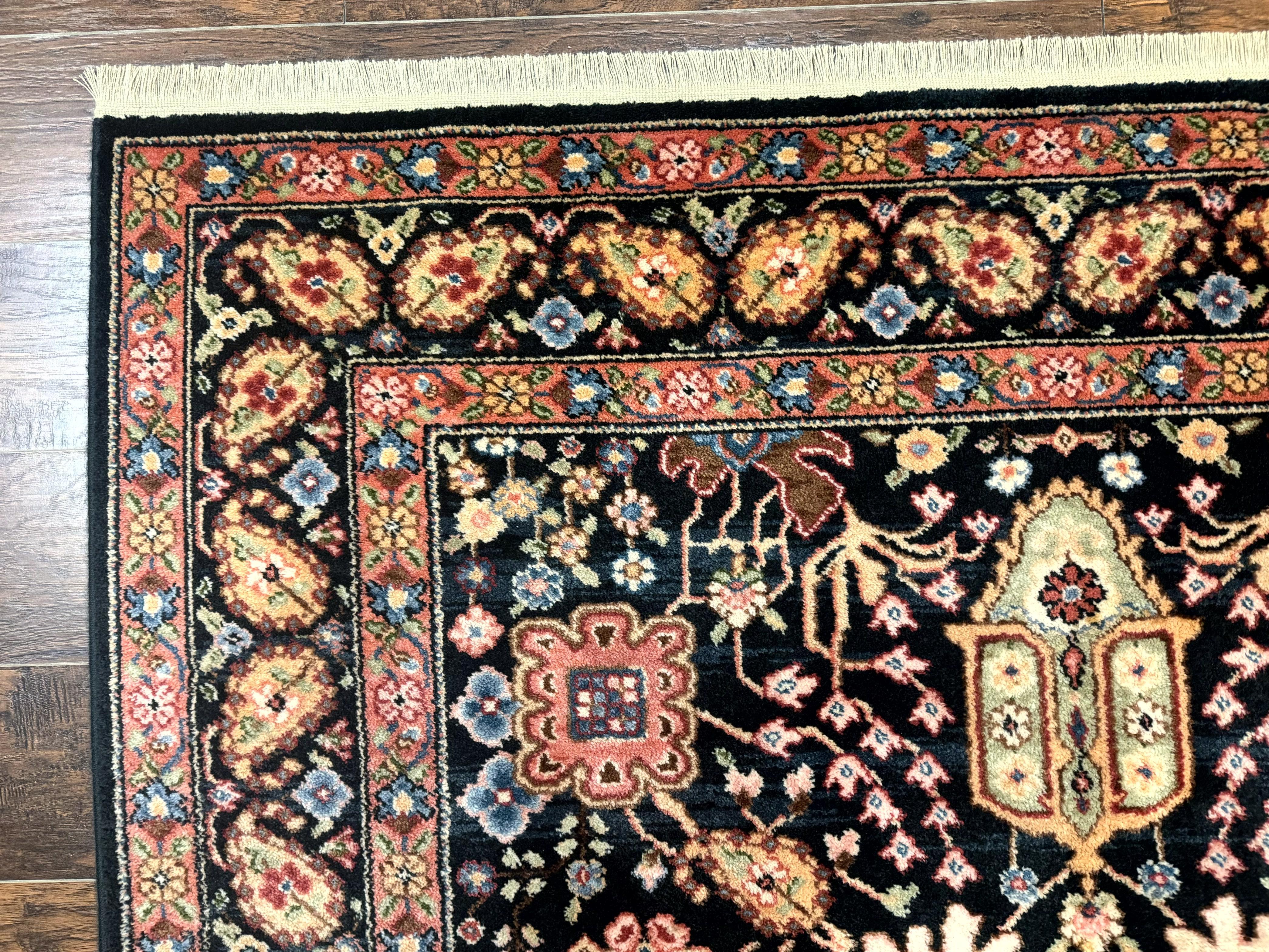 Karastan Rug 5.9 x 8.6, Chahar Mahal #604, Wool Vintage Discontinued Karastan Carpet - Jewel Rugs