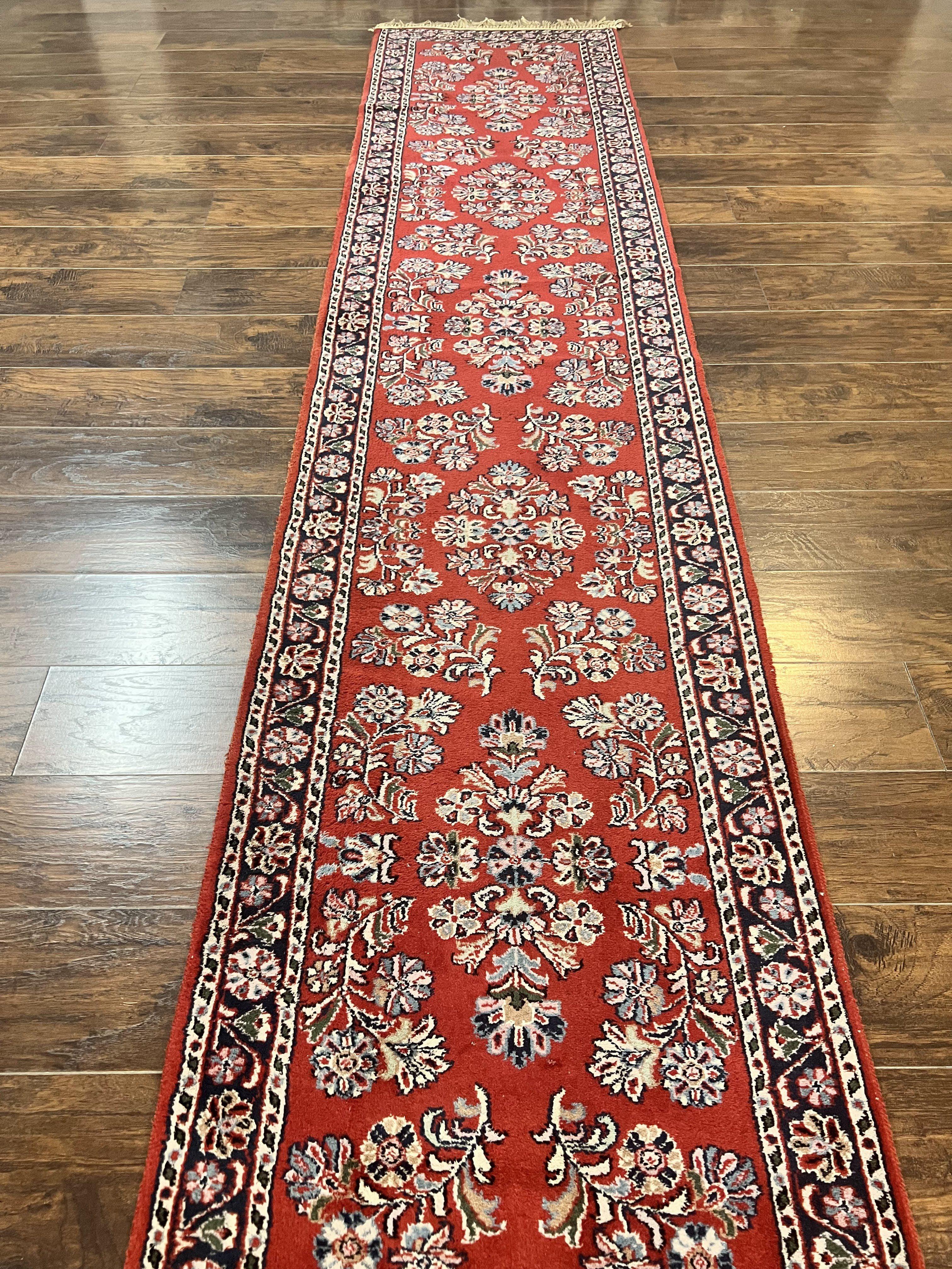 Persian Runner Rug 2.7 x 16, Sarouk Runner, Red - Jewel Rugs