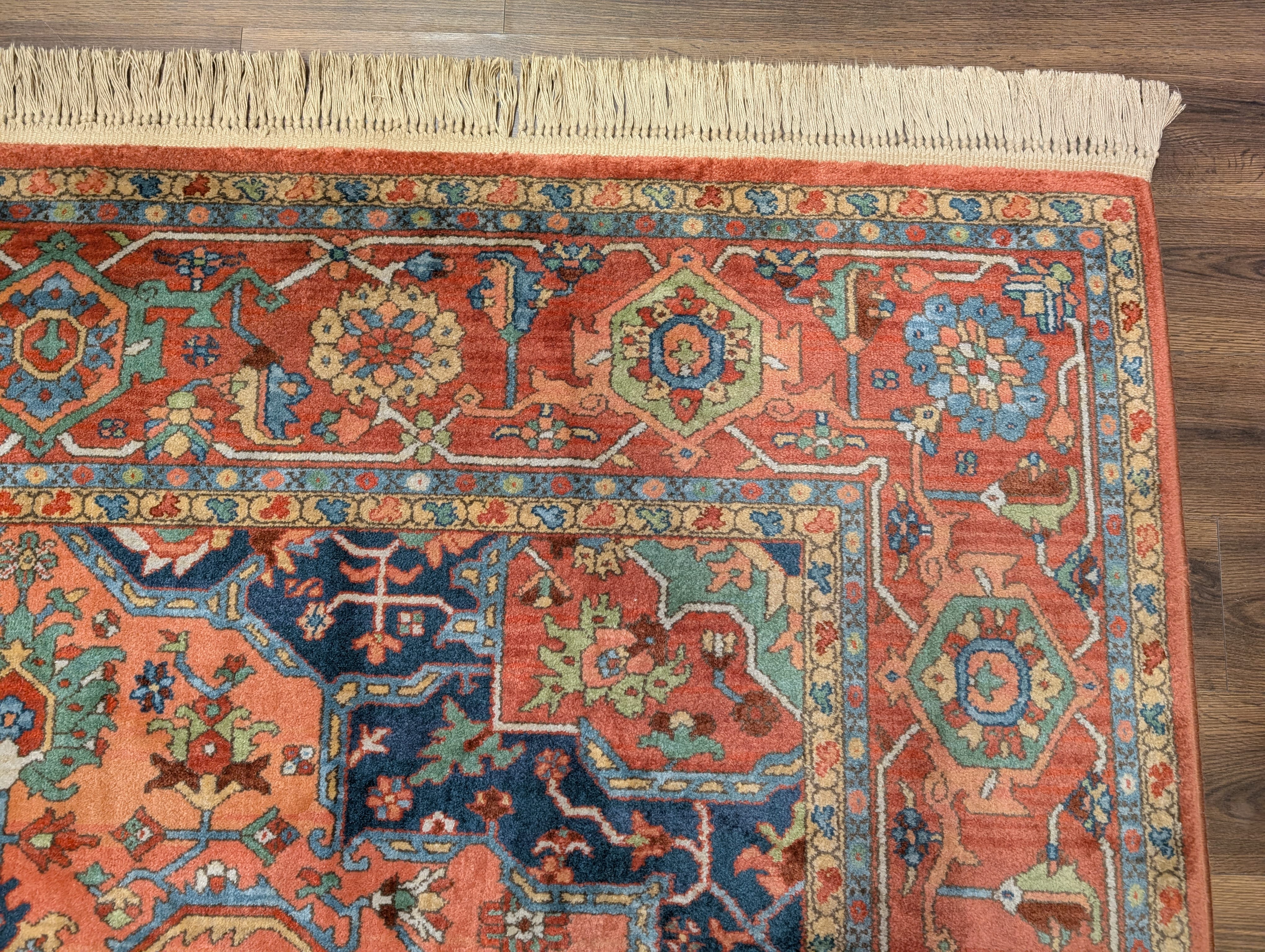 Karastan Rug 8.8 x 12 Medallion Serapi #736, Wool, Vintage, Rare - Jewel Rugs