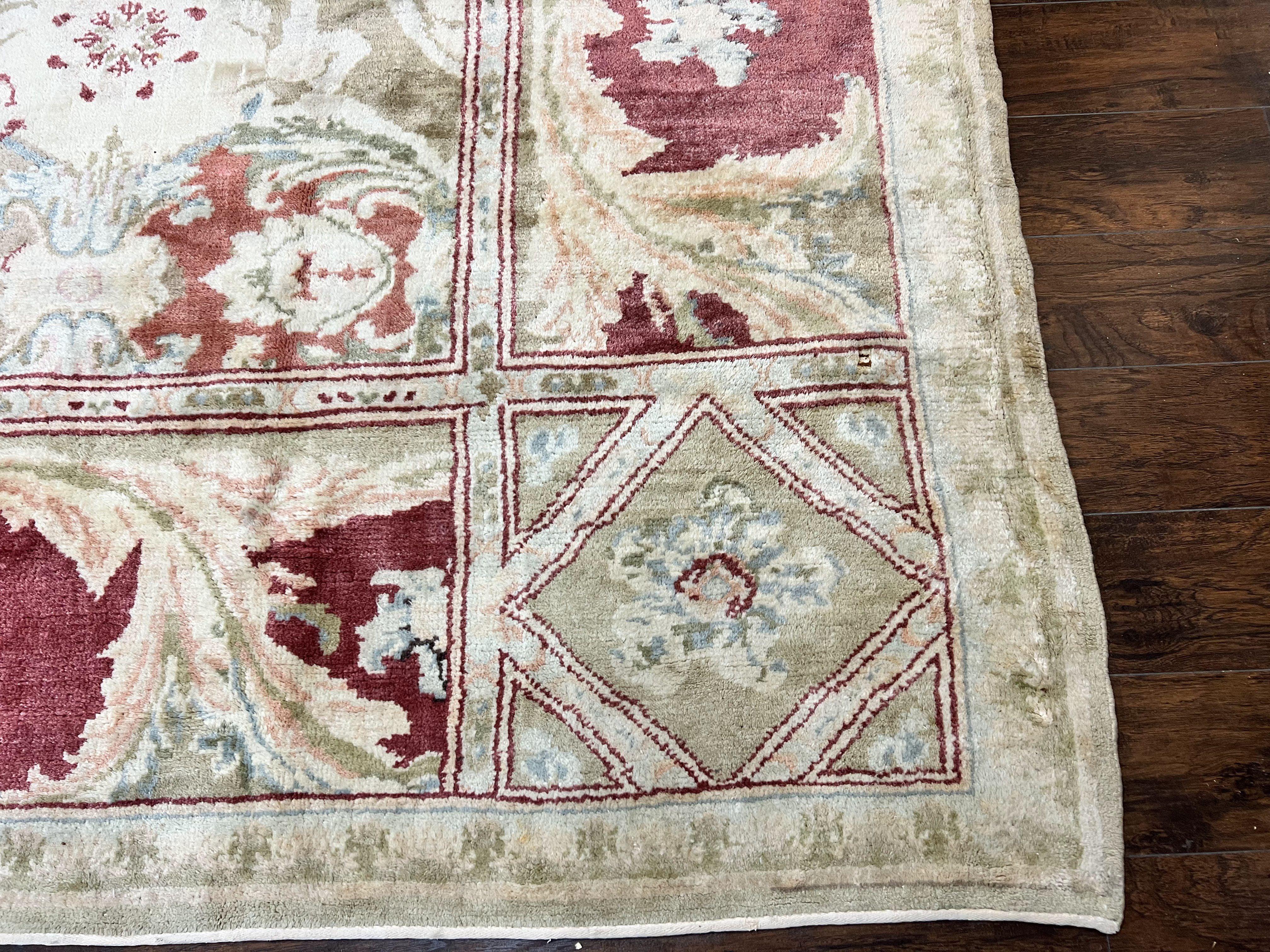 Large Egyptian Oushak Rug 12x21, Wool Handmade Vintage Carpet, Allover Pattern, Oversized 12 x 21 ft Traditional Rug - Jewel Rugs