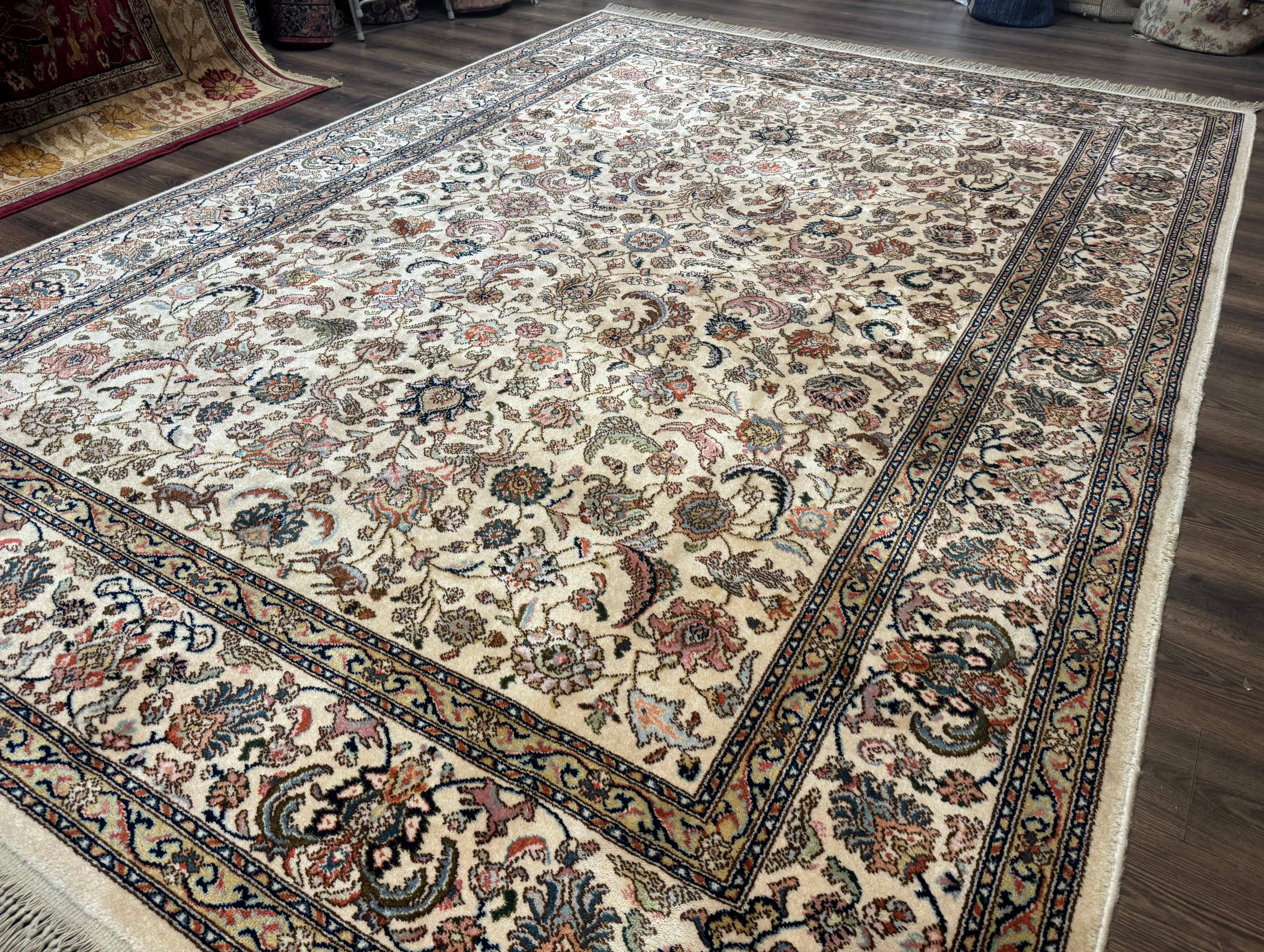 8.8 x 12 Karastan Tabriz Rug #738 Wool Vintage Discontinued Original 700 Series - Jewel Rugs