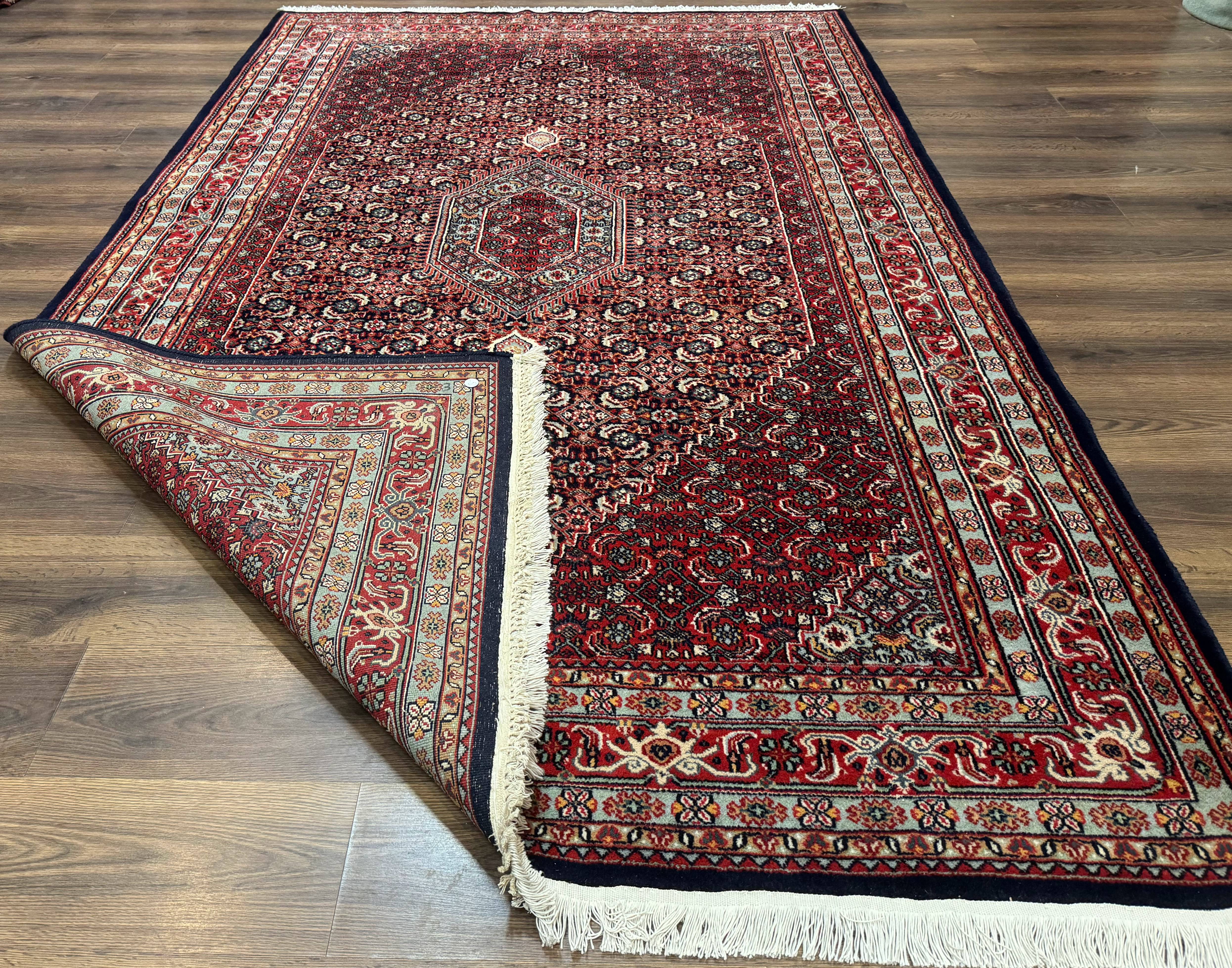 Indo Persian Bijar Rug 6x9, Hand Knotted Wool Carpet - Jewel Rugs