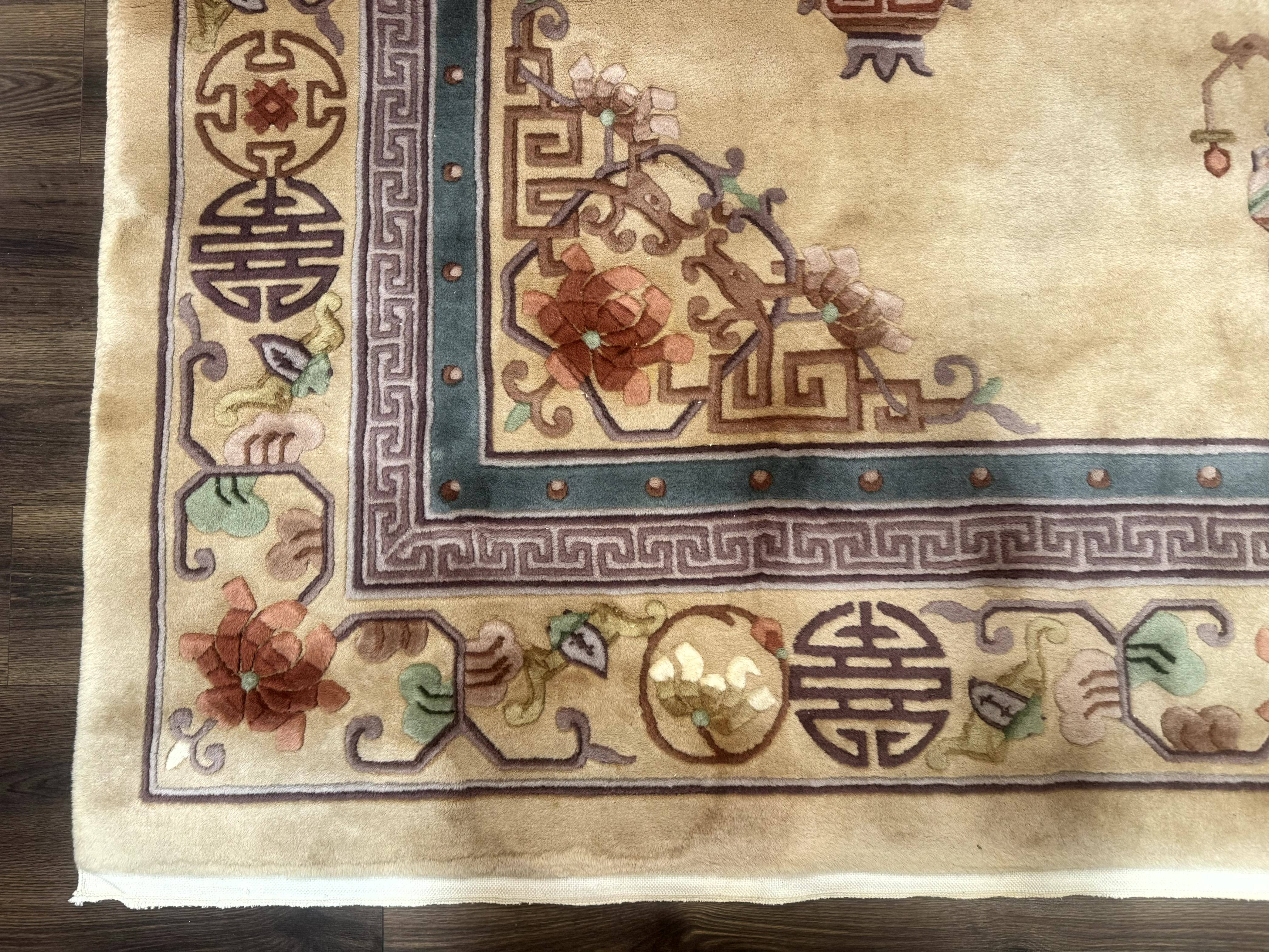 Chinese Wool Rug 8x12, Chinese 90 Line Rug - Jewel Rugs