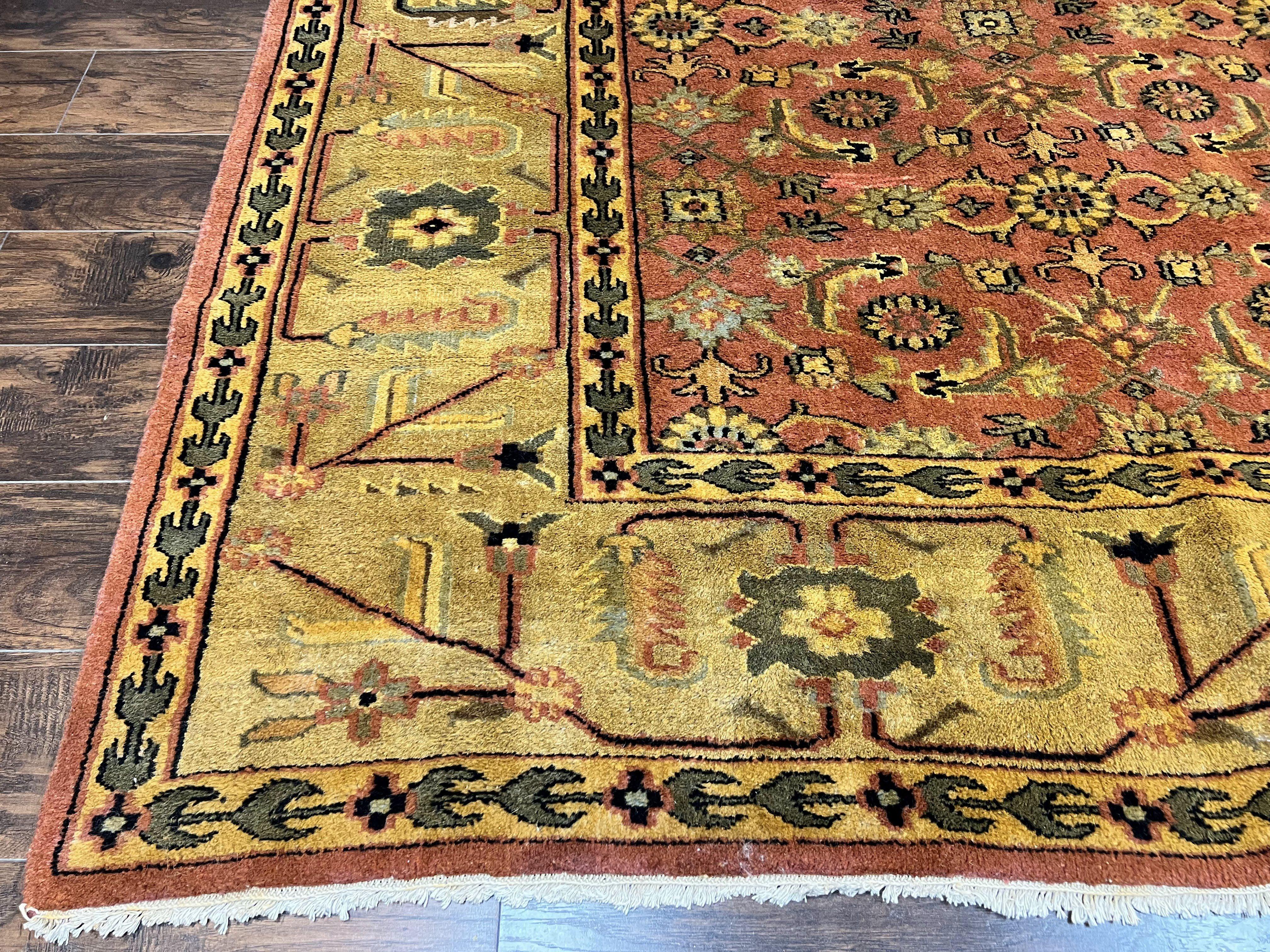 Large Turkish Rug 10x17, Oversized Palace Sized Vintage Handmade Oriental Carpet, Wool Oushak Rug, Light Red - Jewel Rugs