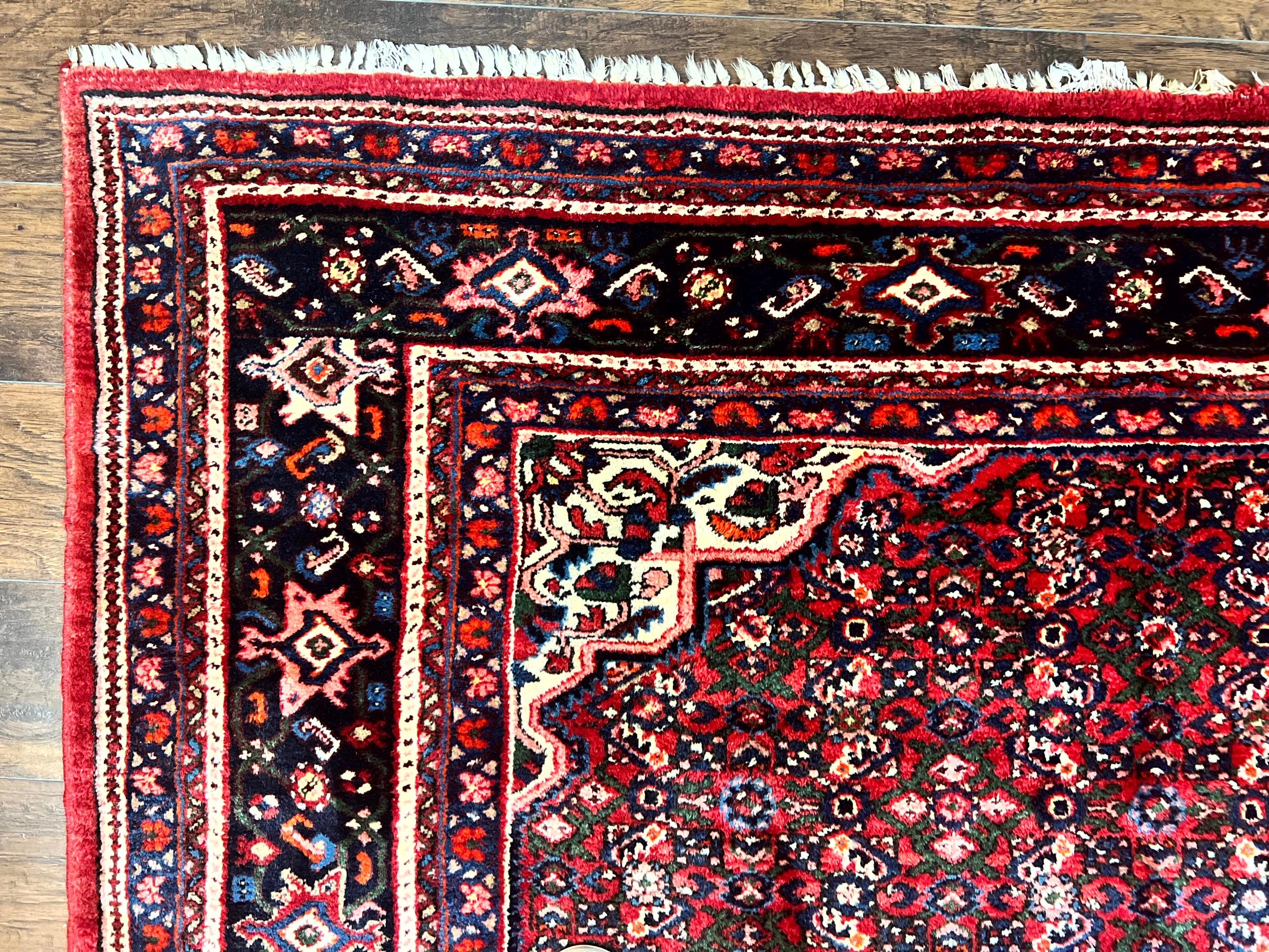 Large Persian Tribal Rug 11x17, Palace Sized Wool Handmade Vintage Carpet, Oversized Hand Knotted Rug, Red, Hamadan Dargazin Rug - Jewel Rugs