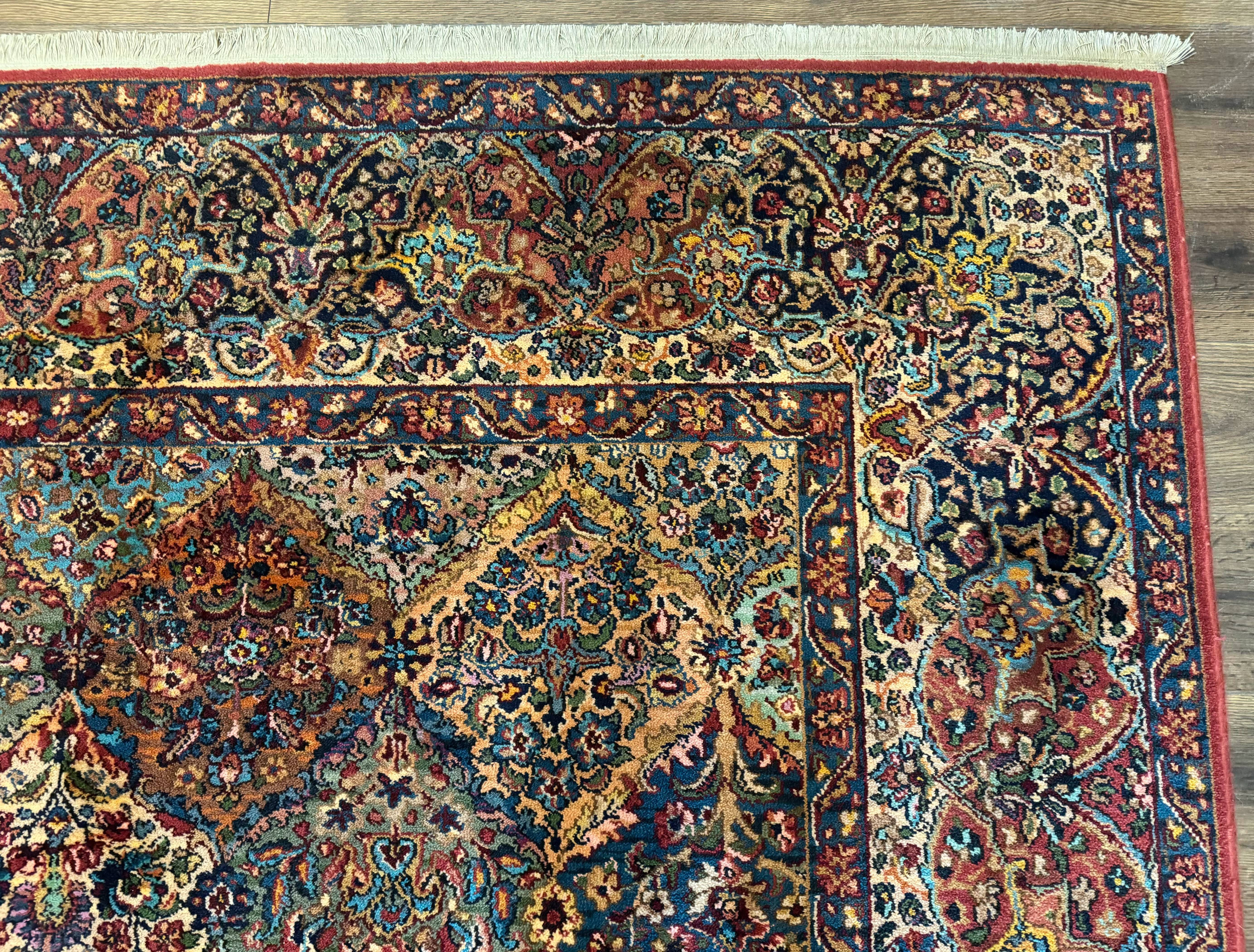 11x16 Karastan Rug Multicolor Panel Kirman #717, Wool Vintage Original Collection 700 Series - Jewel Rugs