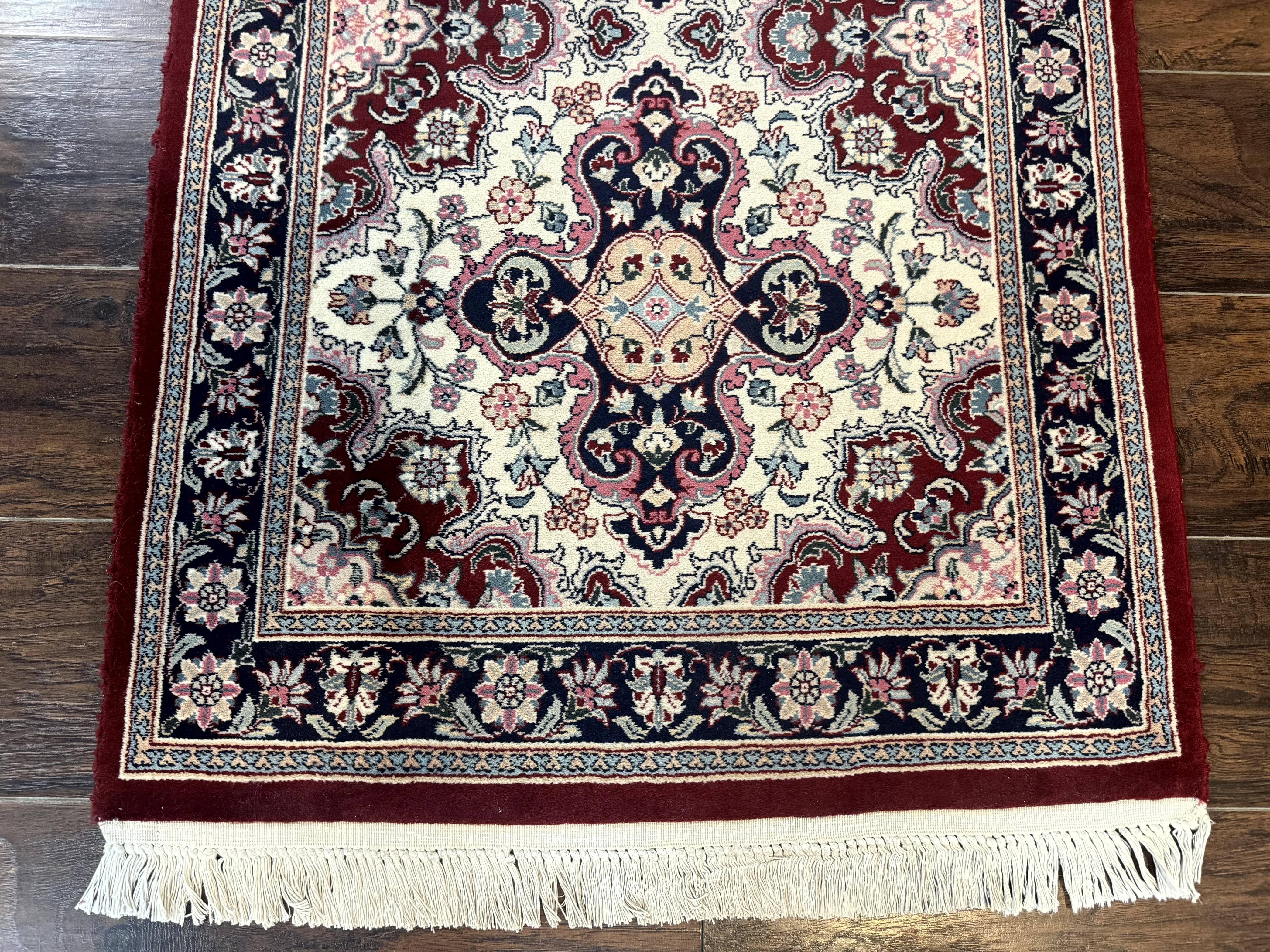 Sino Persian Runner Rug 2.7 x 8, Floral, Handmade, 250 KPSI - Jewel Rugs