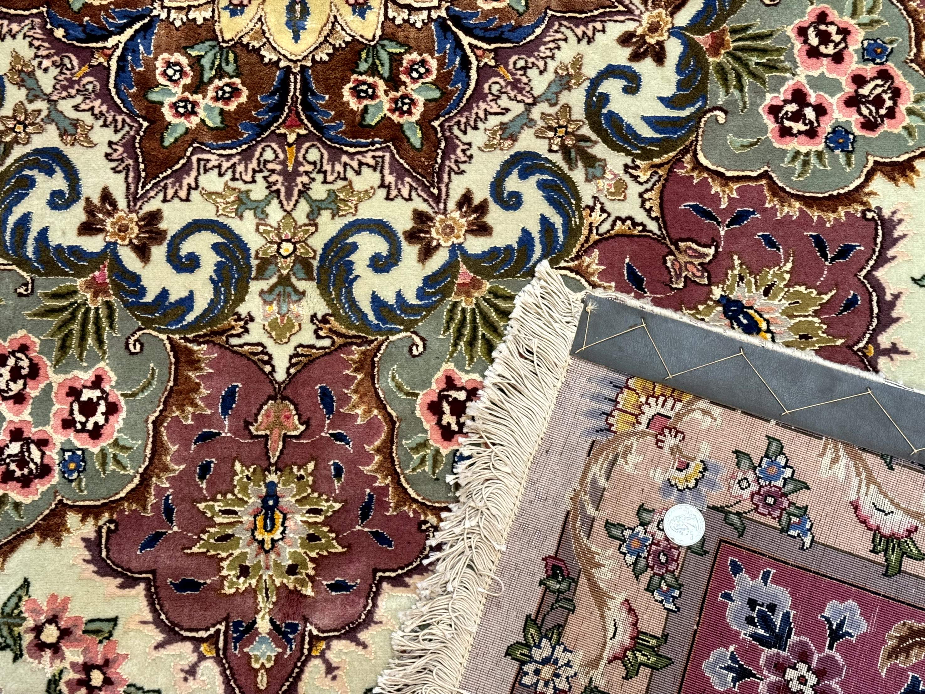 Marvelous Persian Tabriz Rug 10x13, Very Fine 380 KPSI - Jewel Rugs