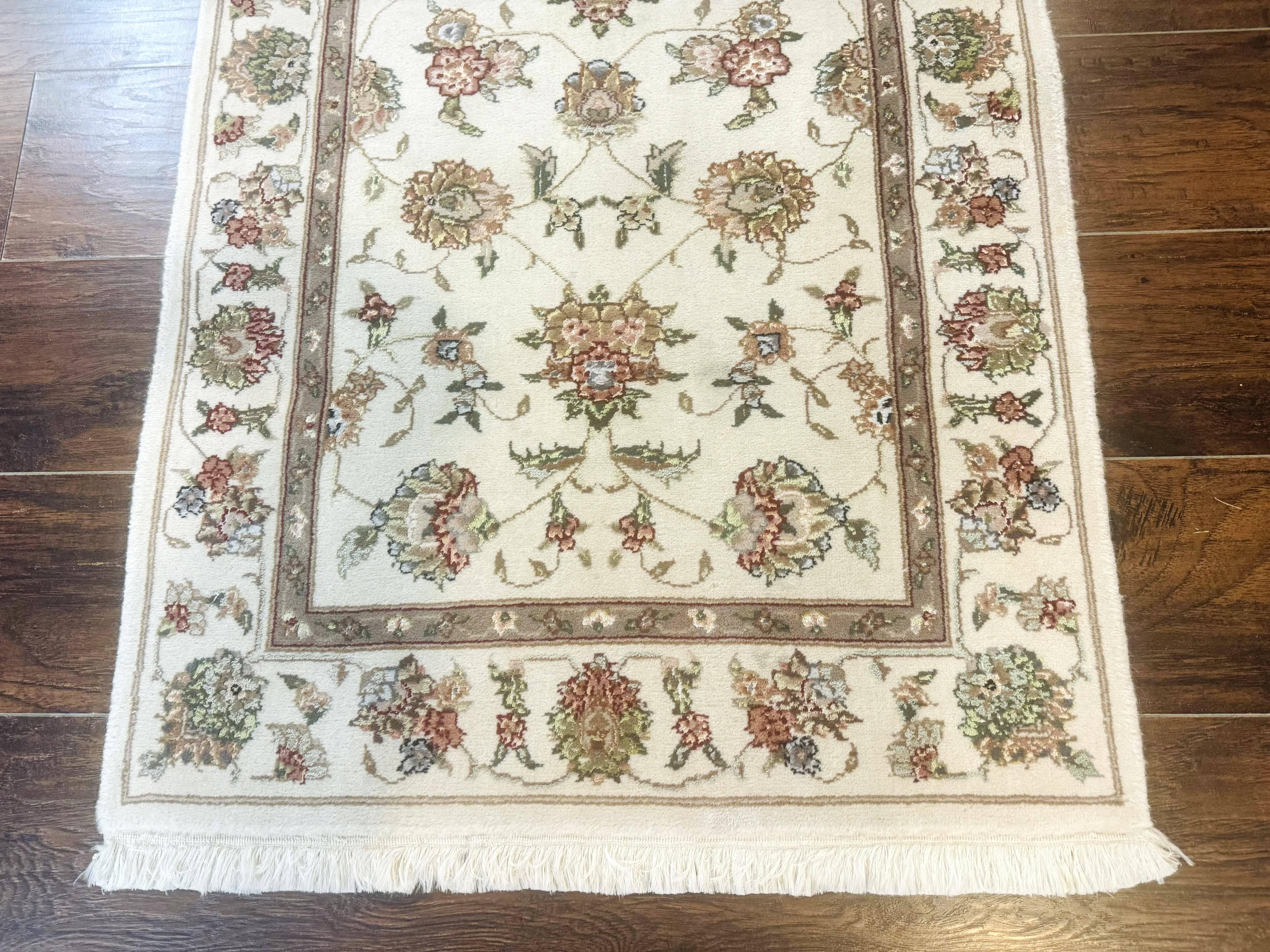 Pak Persian Runner Rug 2.6 x 8ft, Oriental Carpet for Hallway or Kitchen, Handmade, Wool and Silk Highlights - Jewel Rugs