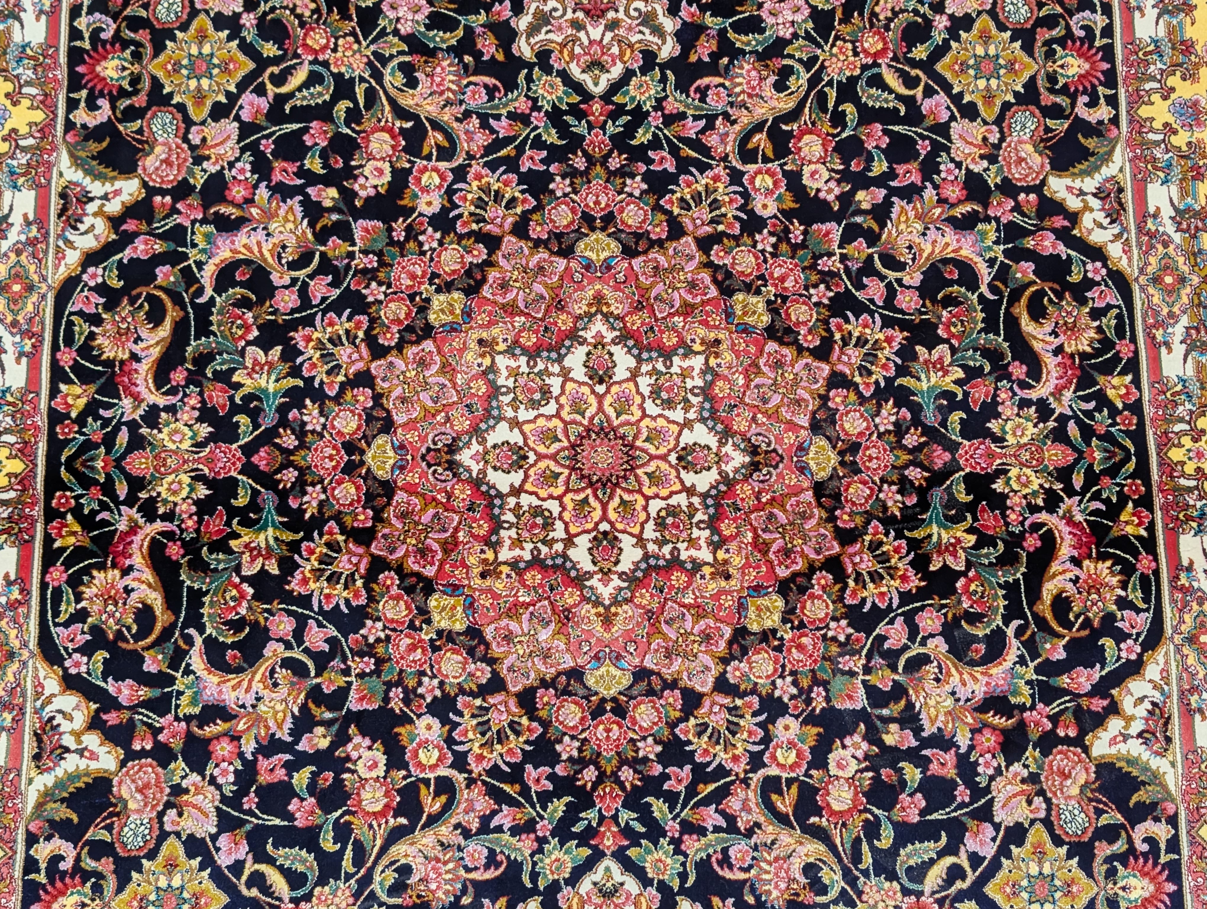 Persian Silk Rug 3x5, Fine, Bamboo Silk, New - Jewel Rugs