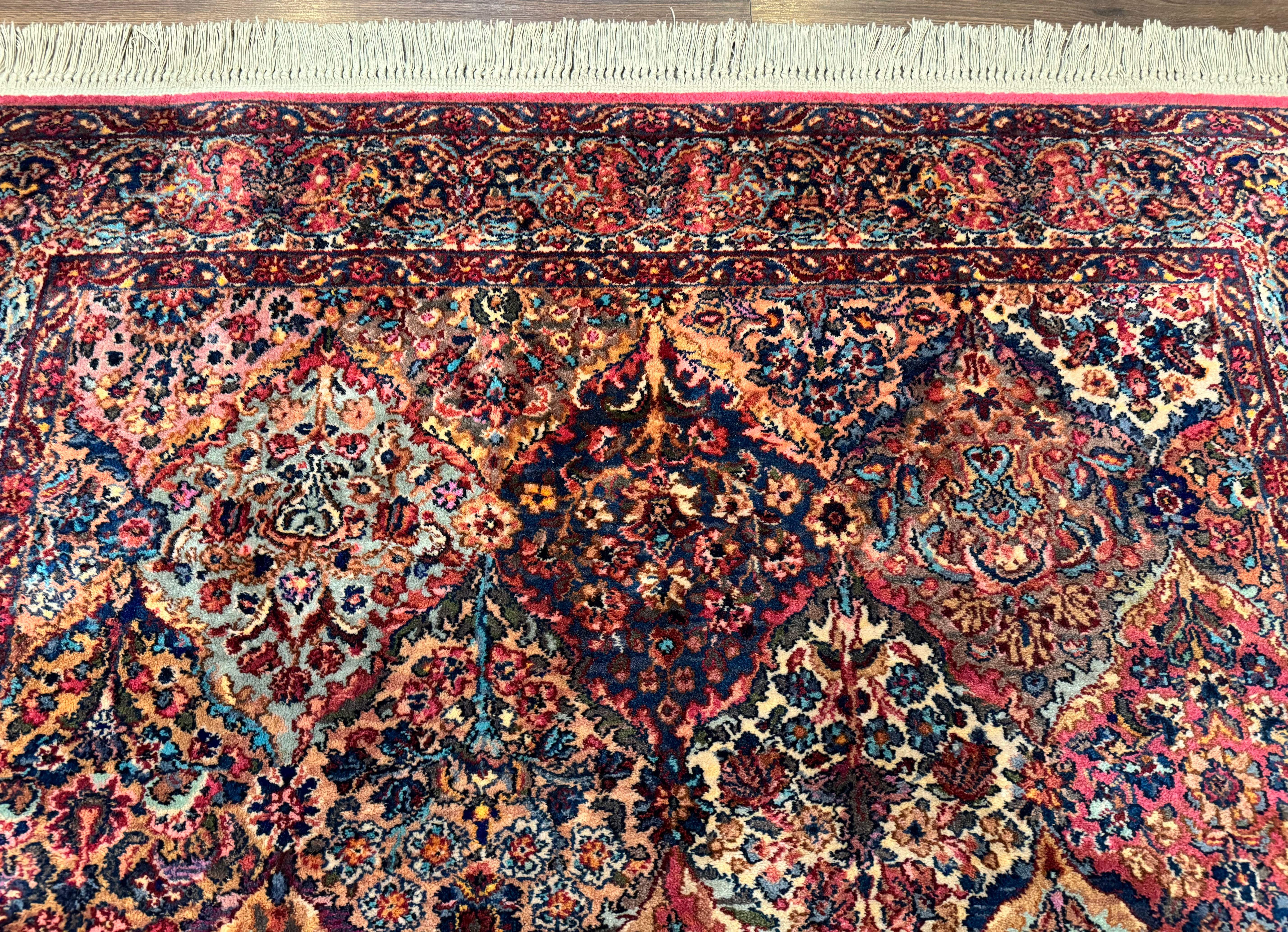 5.9 x 9 Karastan Rug Multicolor Panel Kirman #717, Original 700 Series, Wool - Jewel Rugs