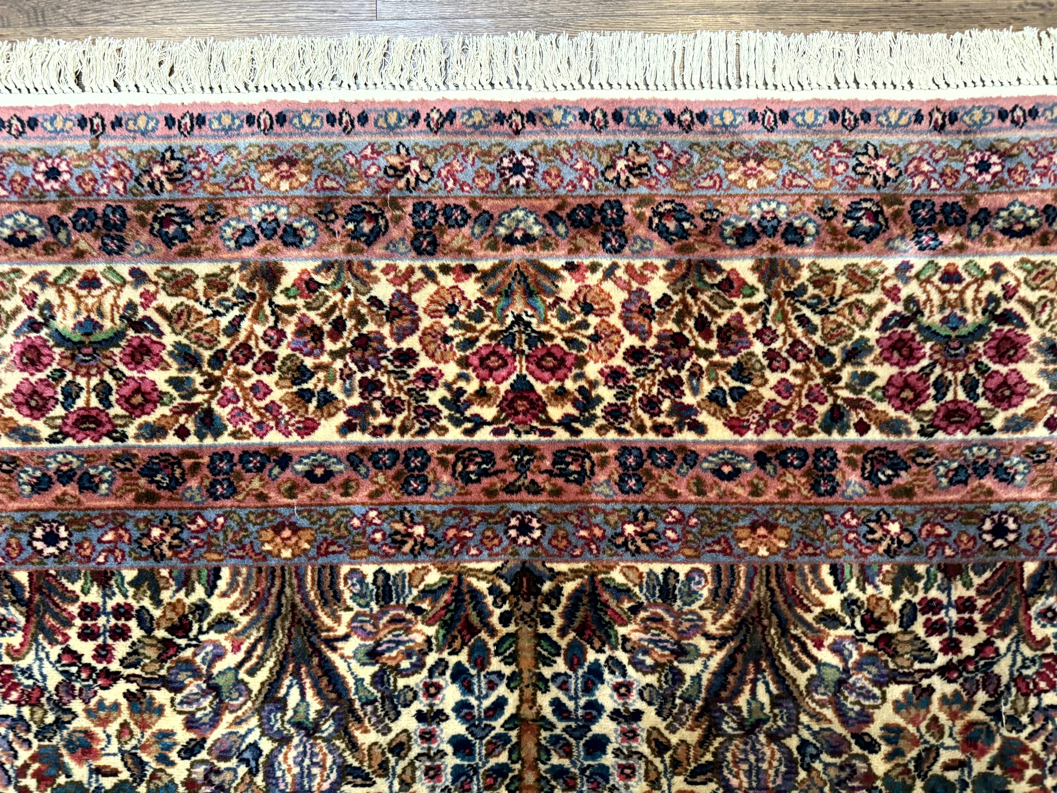 Karastan Rug 9x12, Lanamar Kirman #5519, Wool Antique Floral Karastan Carpet, Tree of Life Design - Jewel Rugs