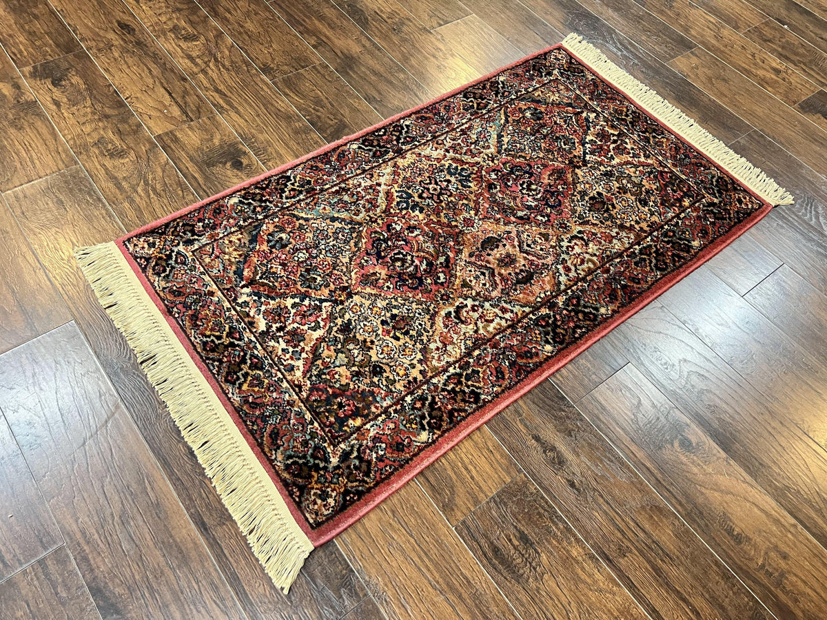 Karastan Rug 3x5 Multicolor Panel Kirman 717, Original Karastan Colle