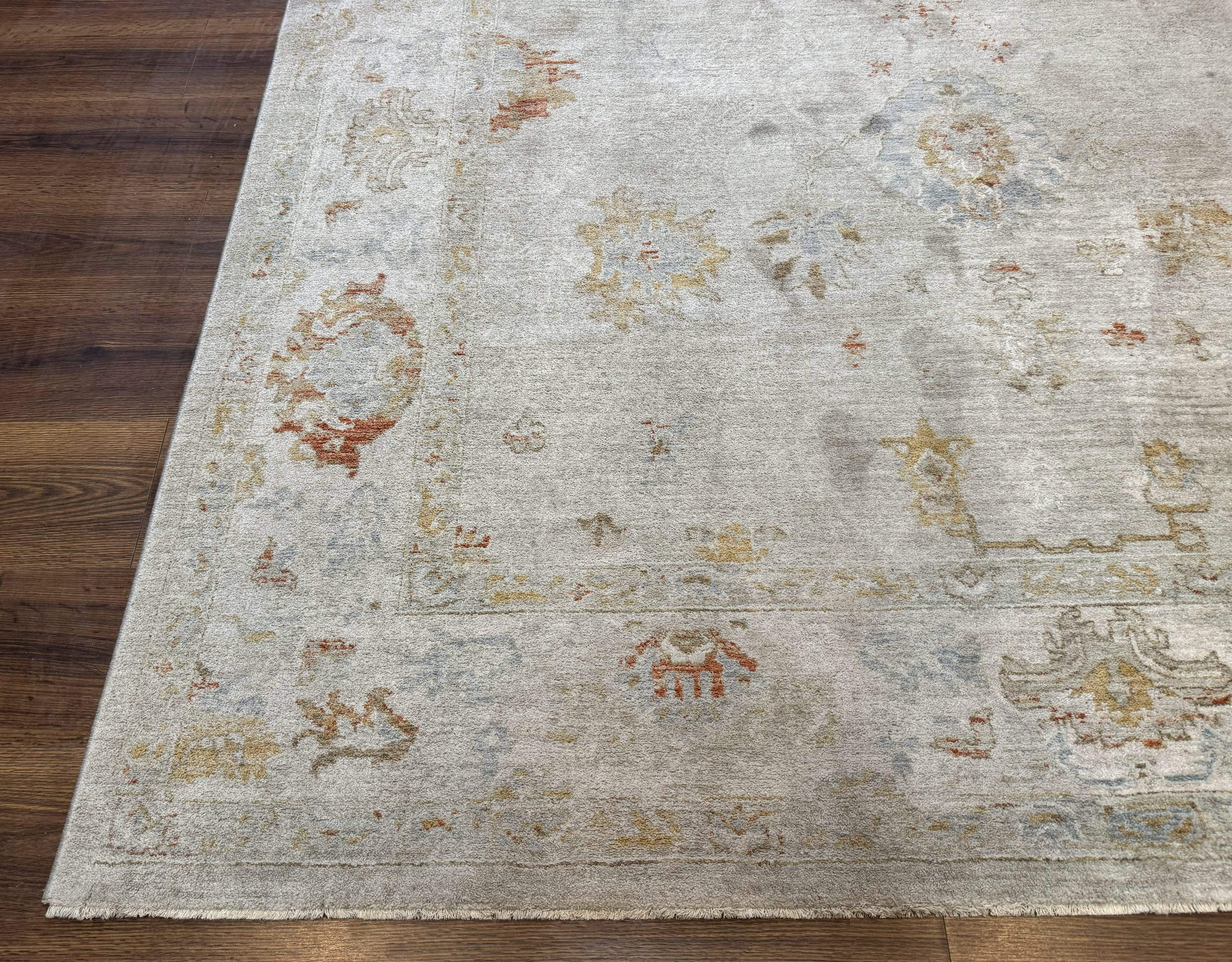 Modern Turkish Oushak Rug 7x9, Netural Colors - Jewel Rugs