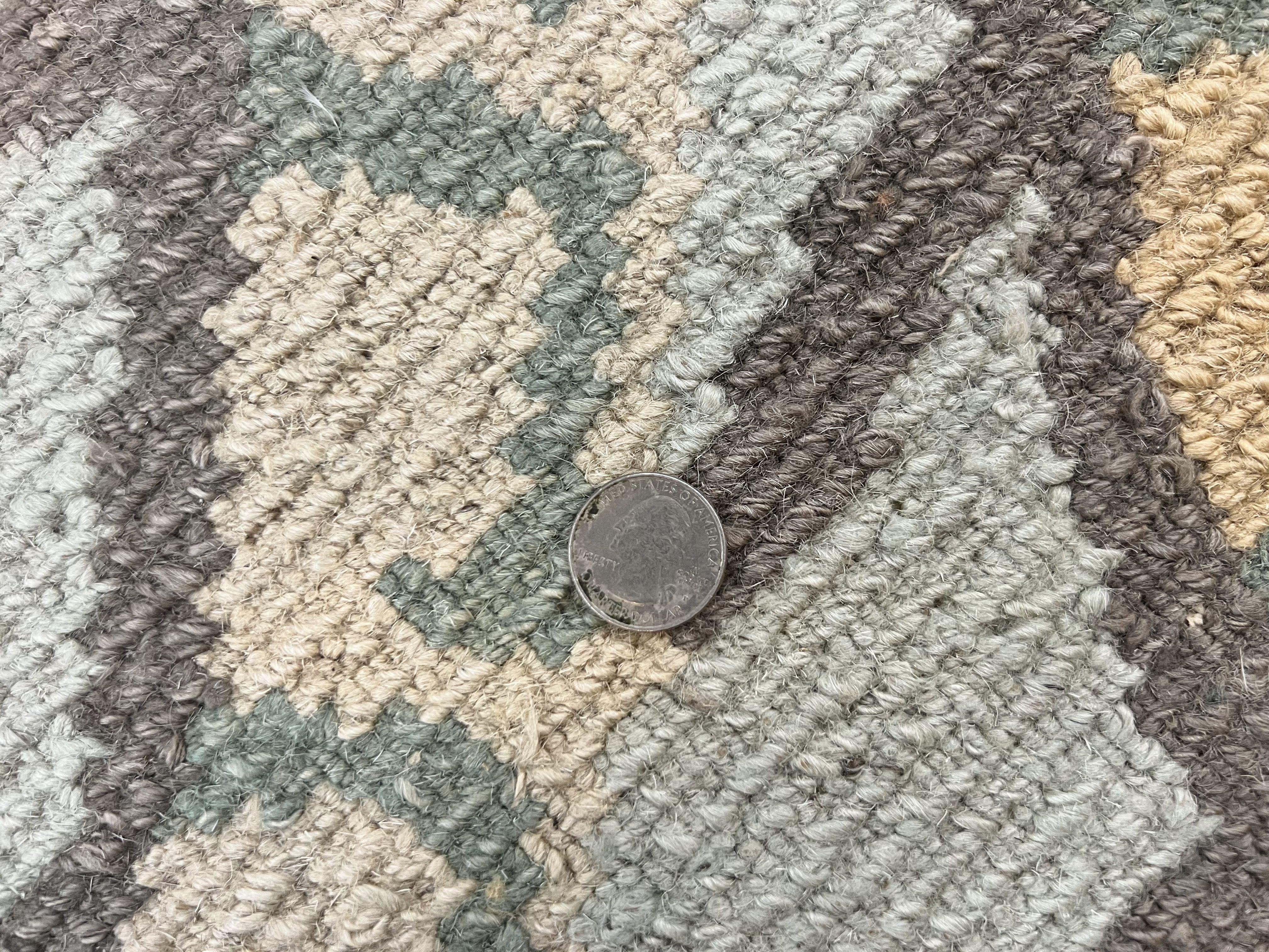 Modern Tibetan Rug 7x10, Soft Wool, Tufenkian Style Carpet, Tibet Nepali Rug, Open Field, Handmade Wool Rug - Jewel Rugs