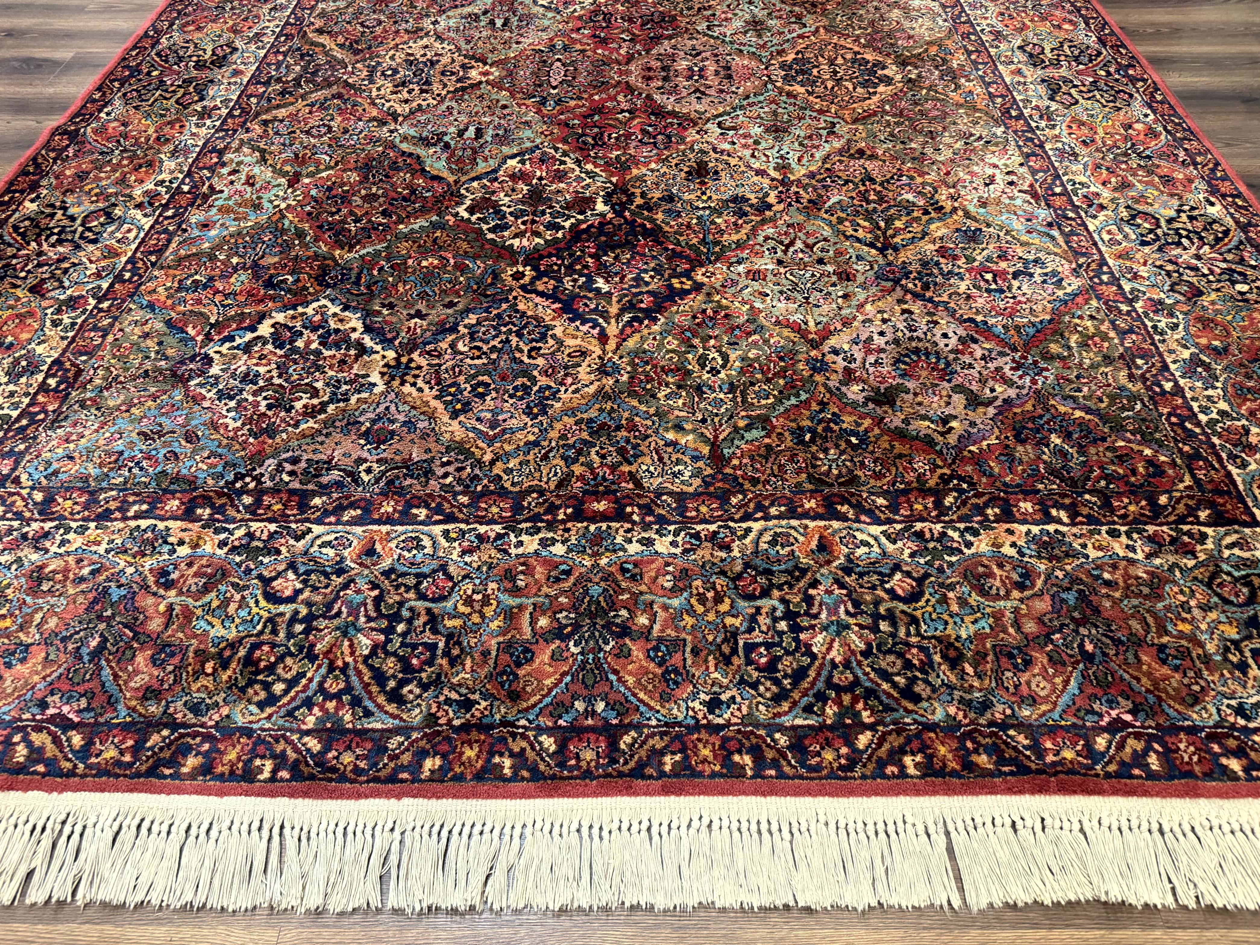8.8 x 12 Karastan Multicolor Kirman Rug #717 - Vintage Wool Carpet - Jewel Rugs