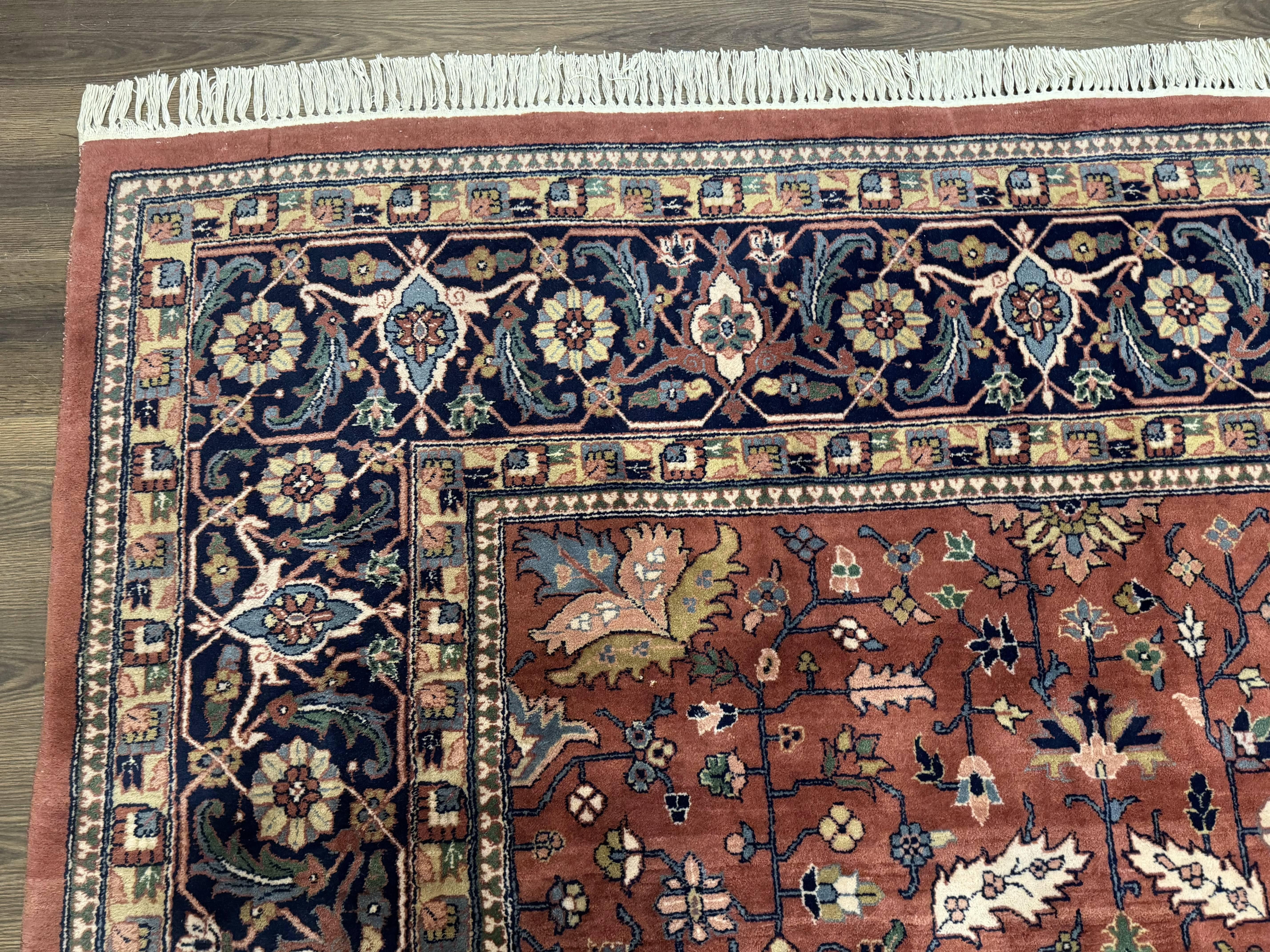 Indo Persian Heriz Rug 10x15, Allover Pattern, Large Wool Handmade Rug - Jewel Rugs