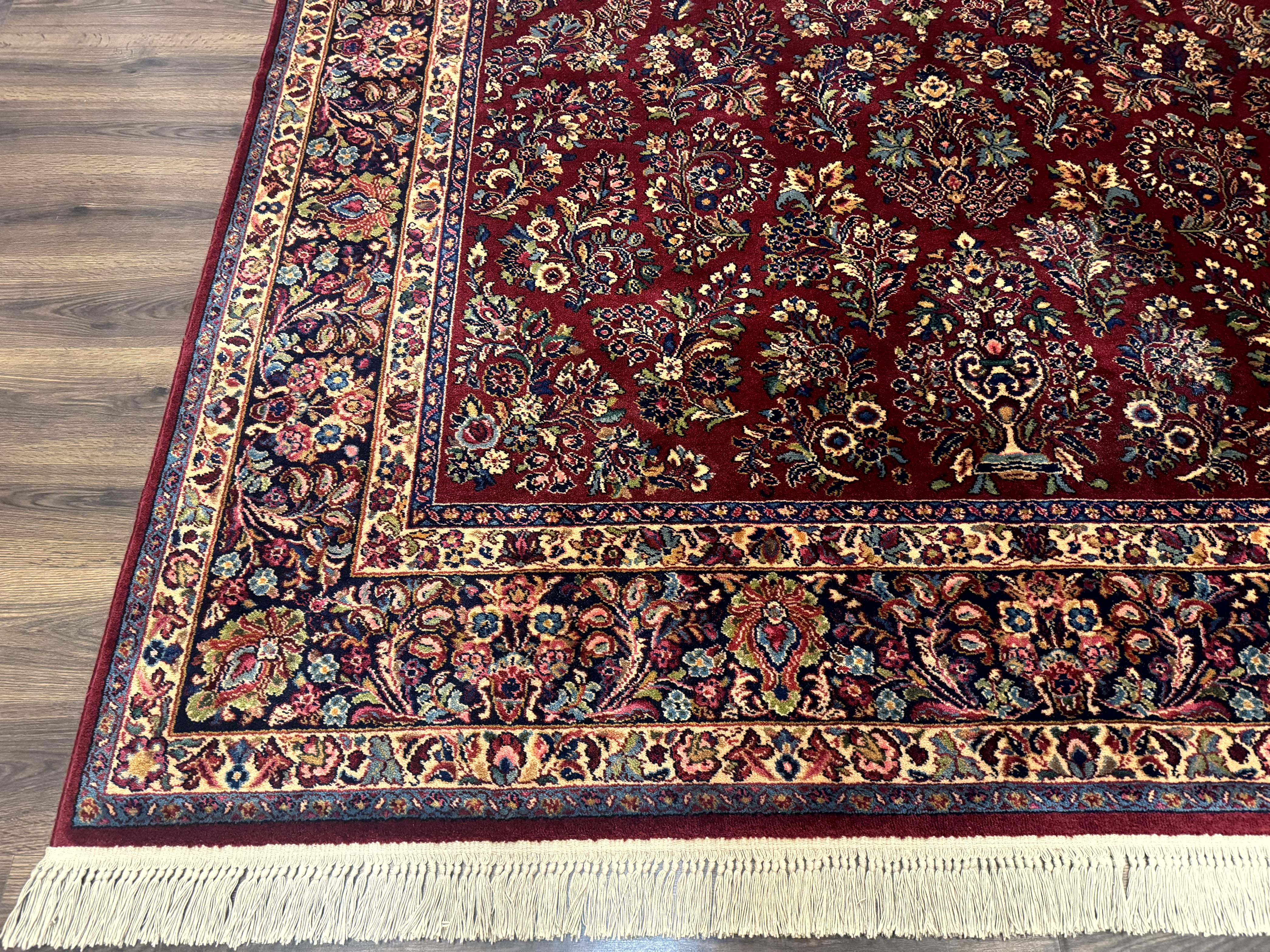 Karastan Red Sarouk Rug #785, Wool Karastan Carpet 8.8 x 12 - Jewel Rugs