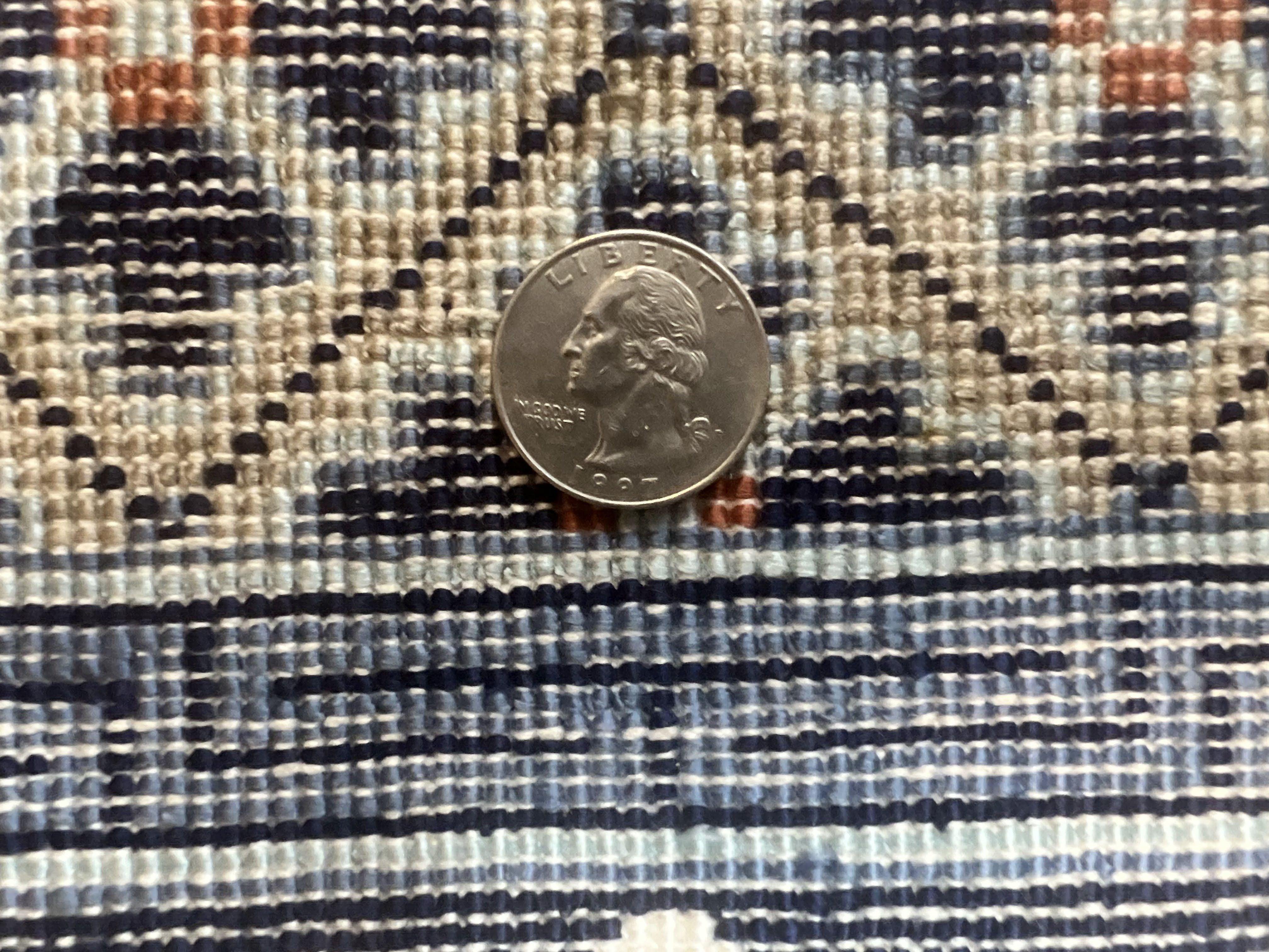 Silk Chinese Rug 3x5, Vintage Handmade Peking Carpet, Asian Oriental Art Deco Rug - Jewel Rugs