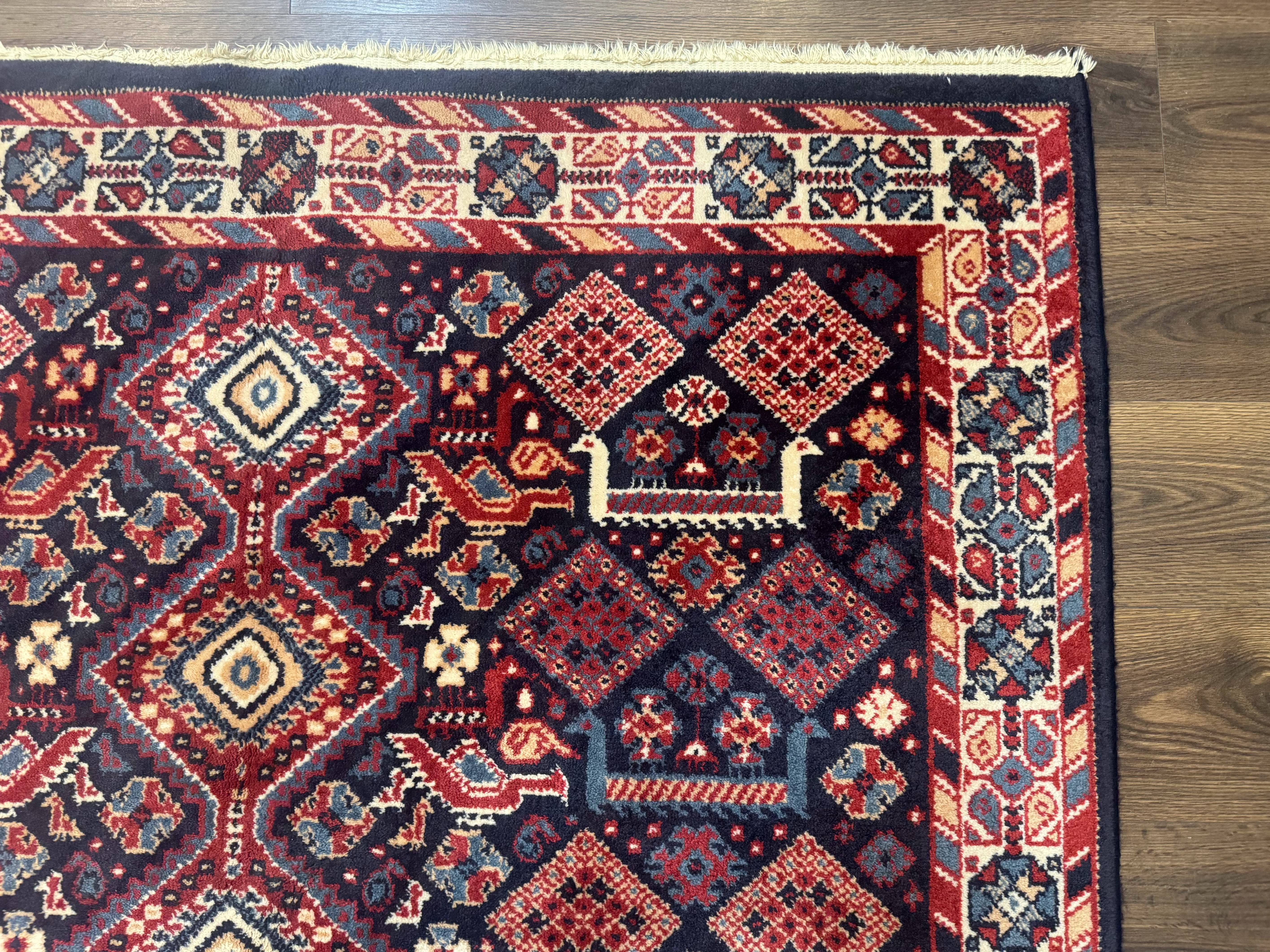 Karastan Rug 5x8, Yuruk Collection #530, Geometric Tribal Wool Pile Vintage Carpet - Jewel Rugs