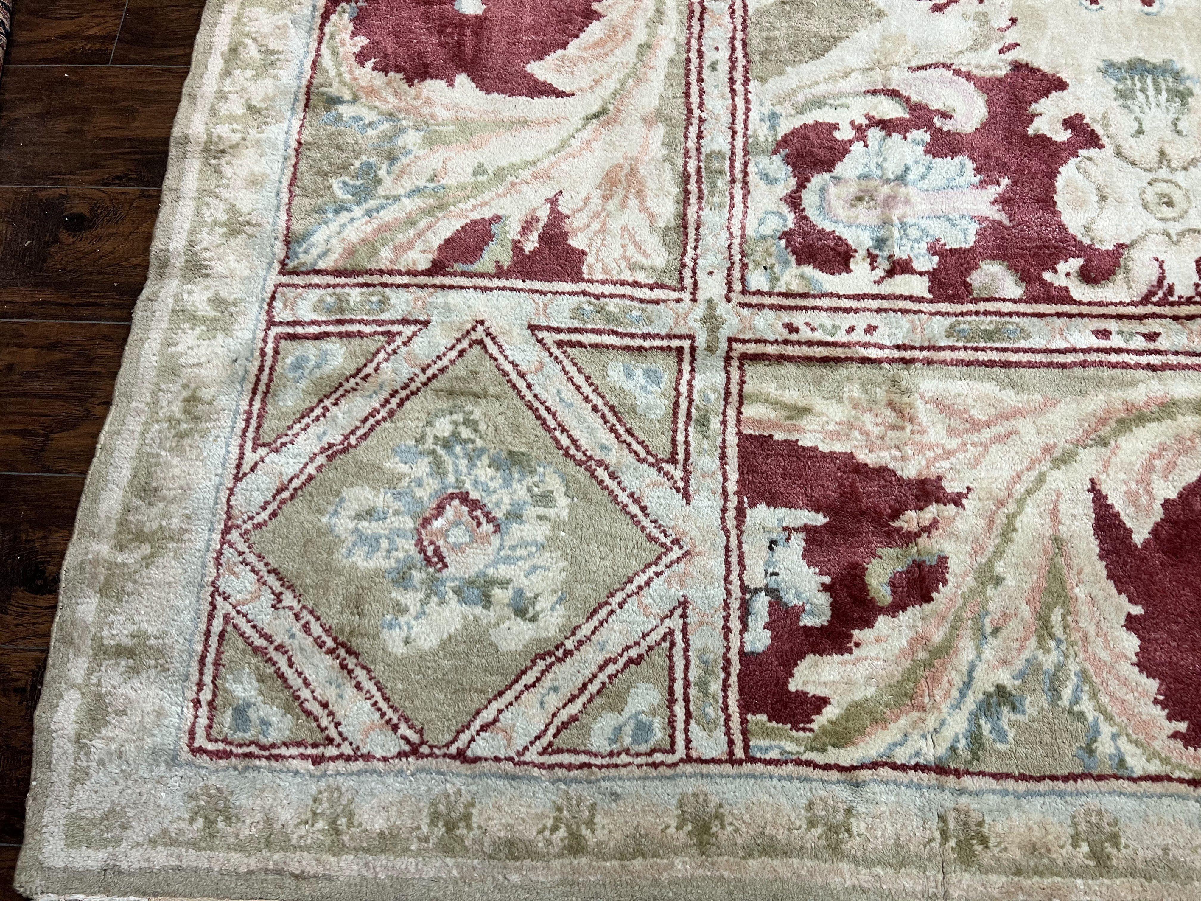 Large Egyptian Oushak Rug 12x21, Wool Handmade Vintage Carpet, Allover Pattern, Oversized 12 x 21 ft Traditional Rug - Jewel Rugs