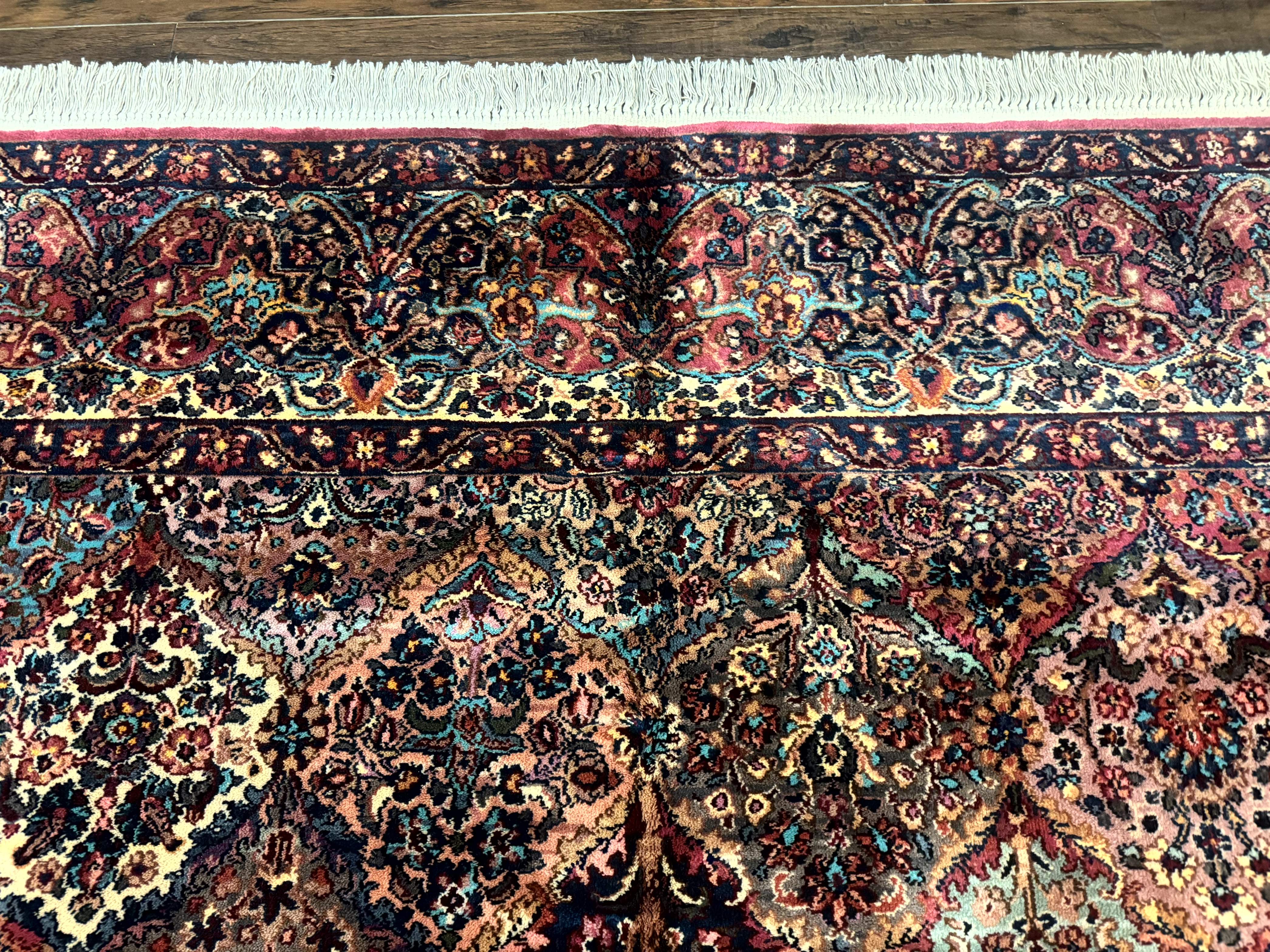 8.8 x 12 Karastan Multicolor Kirman Rug #717 - Vintage Wool Carpet - Jewel Rugs