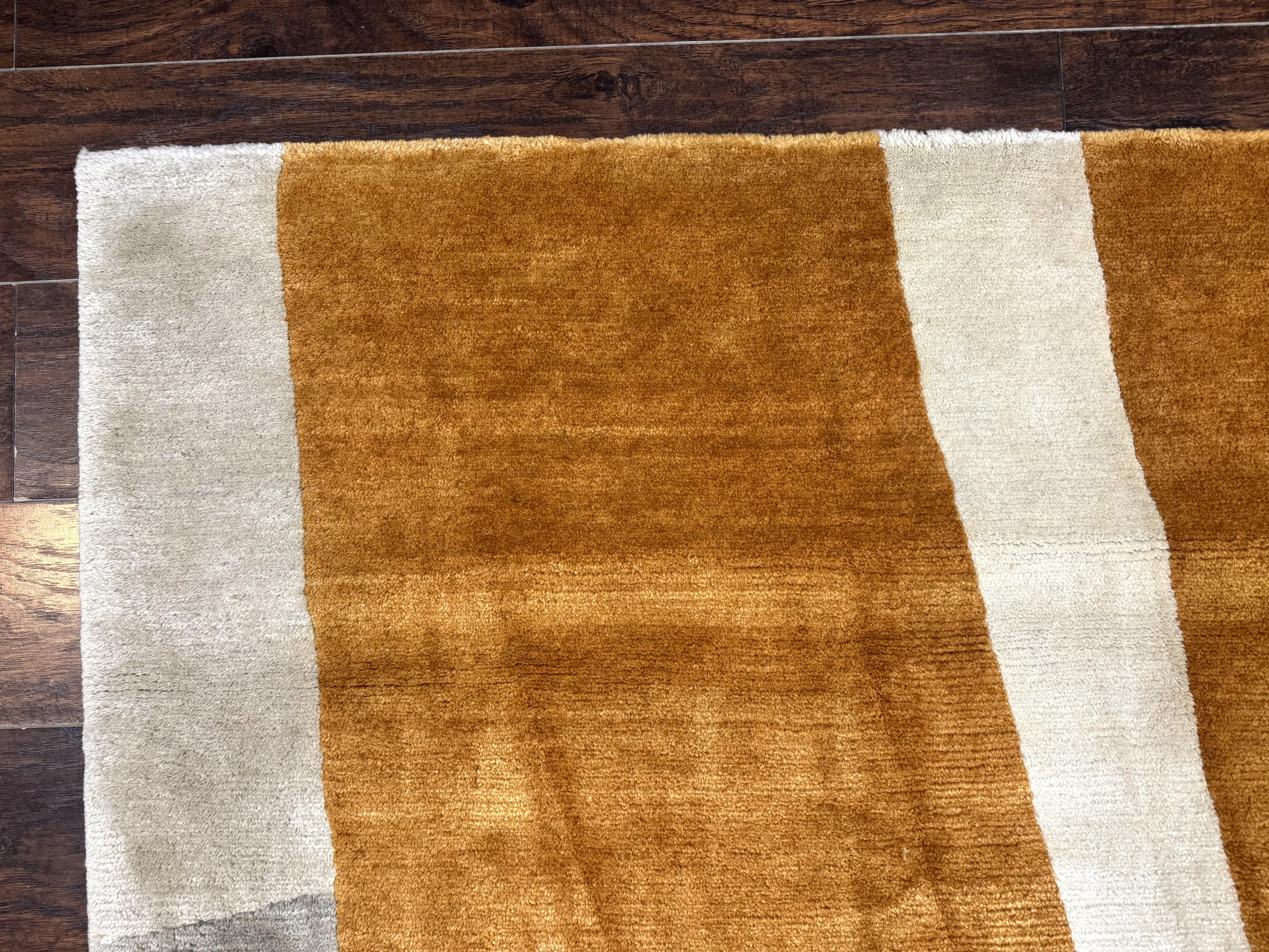 Modern Tibetan Rug 9x10, Wool Handmade Tibetan Area Rug, Abstract Multicolor - Jewel Rugs