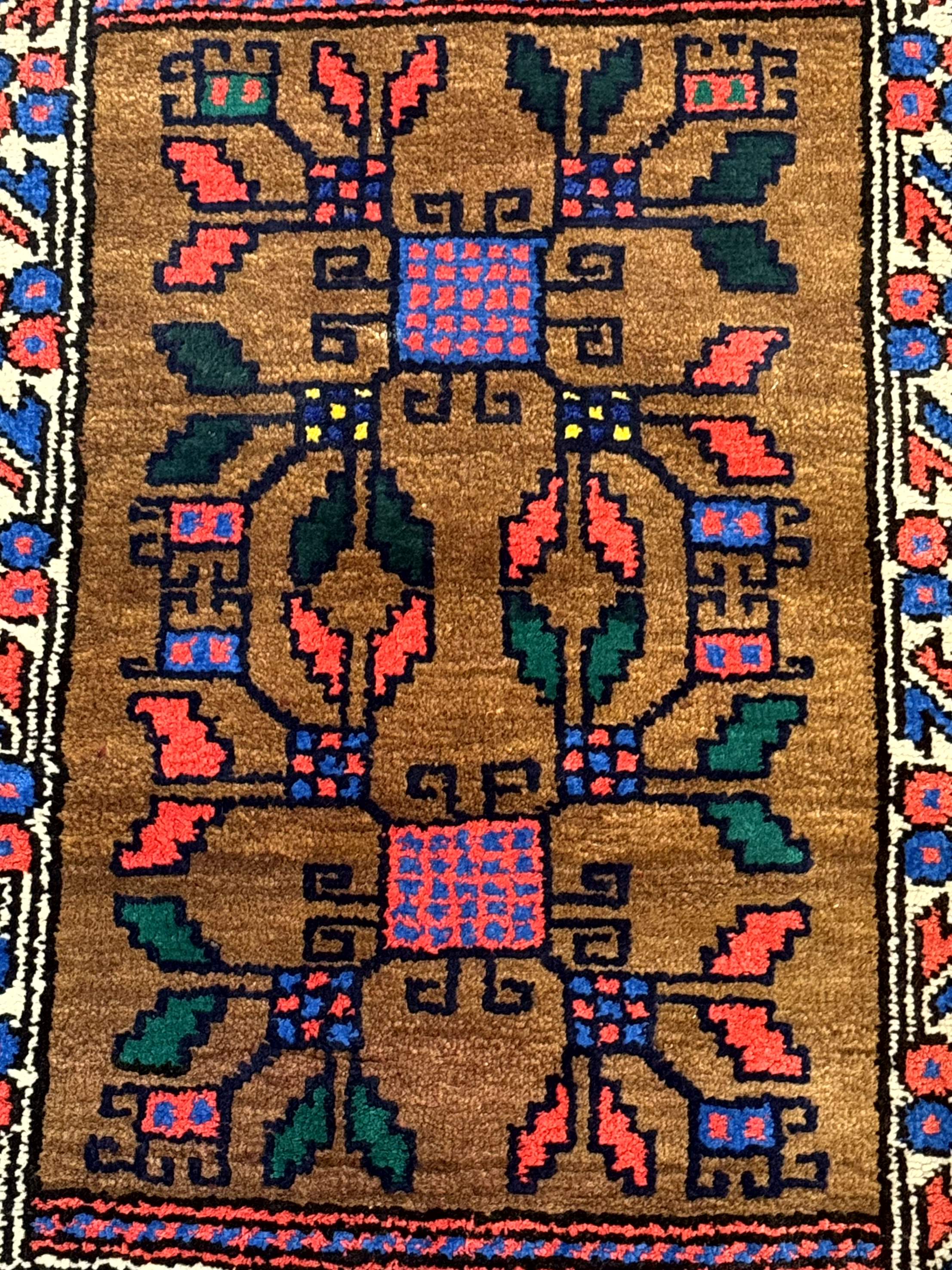 Small Persian Baluchi Rug, Tribal Rug, Brown, Multicolor – Jewel Rugs