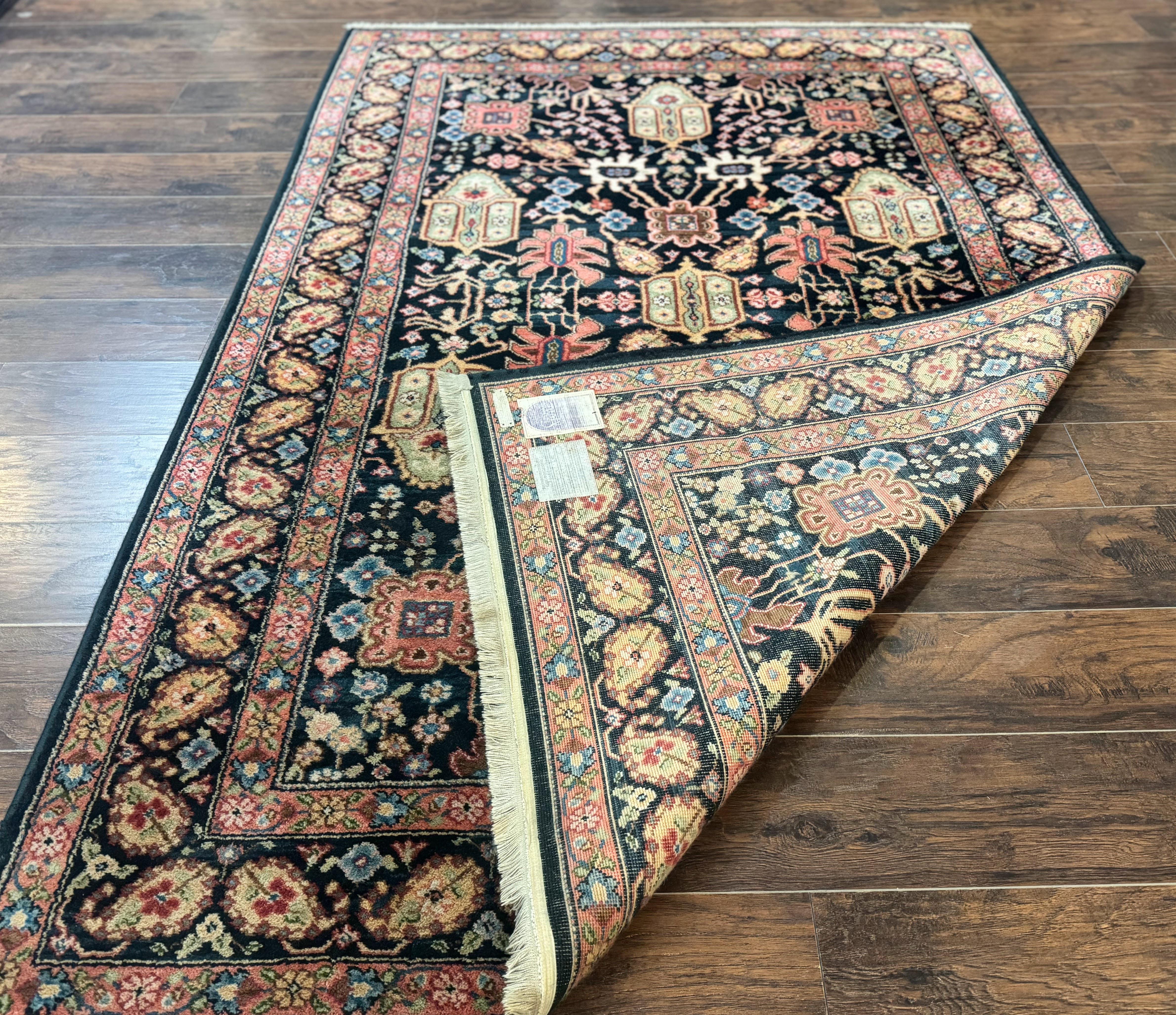 Karastan Rug 5.9 x 8.6, Chahar Mahal #604, Wool Vintage Discontinued Karastan Carpet - Jewel Rugs