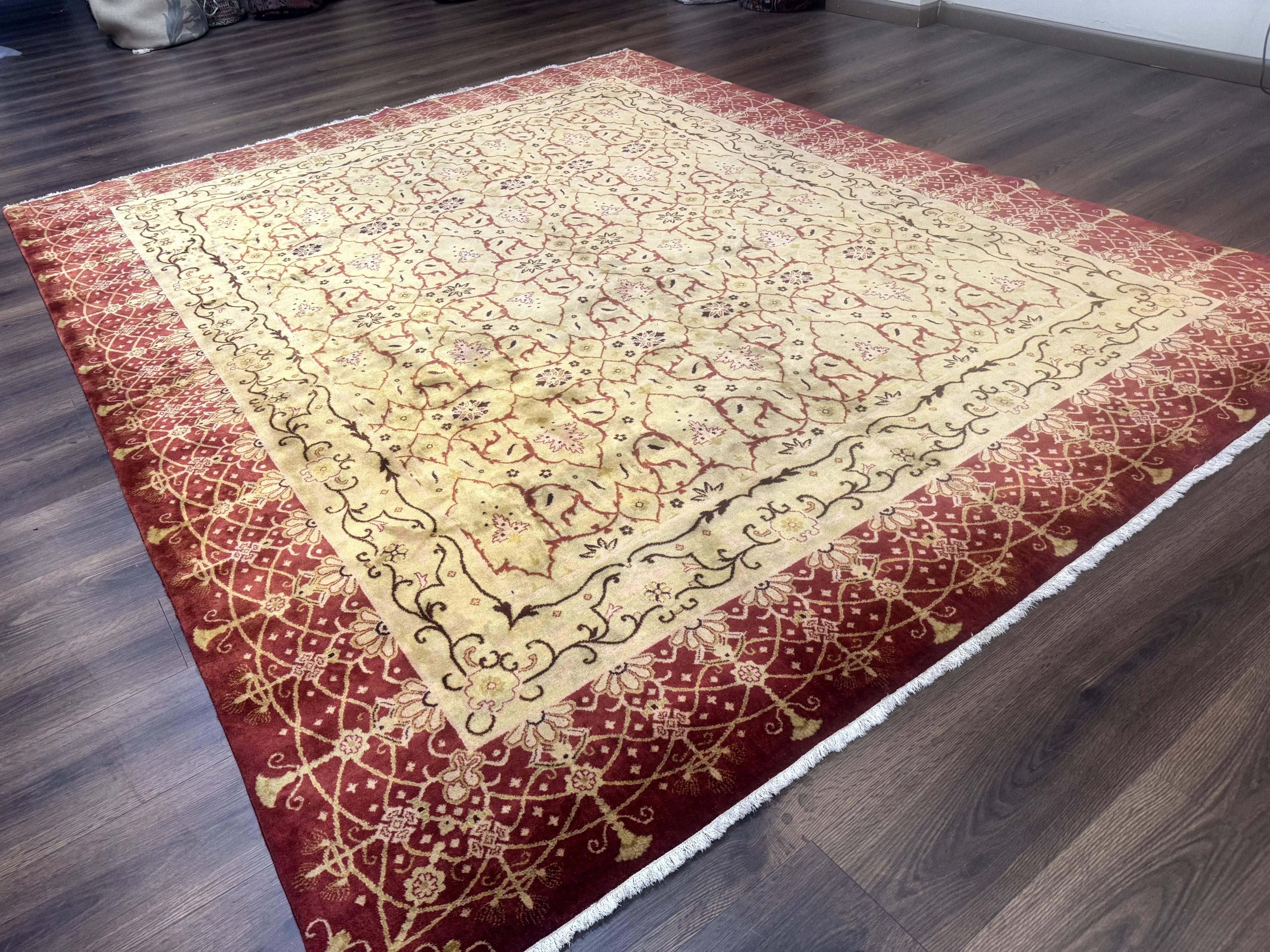 Pak Persian Rug 8x10, Allover Pattern, Gold-Tan, Fine 200 KPSI - Jewel Rugs