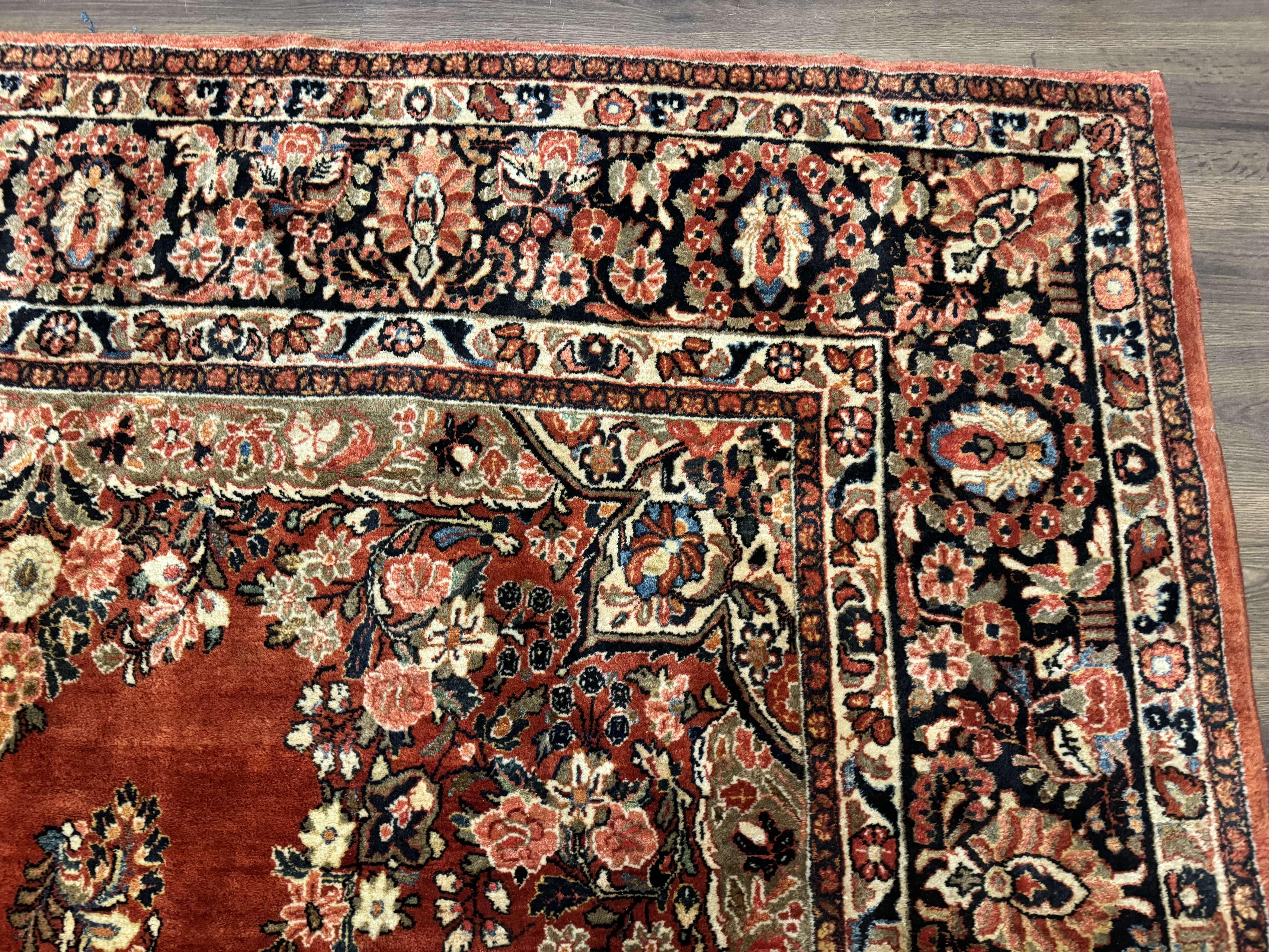 Antique Persian Sarouk Rug 9x12 - Jewel Rugs