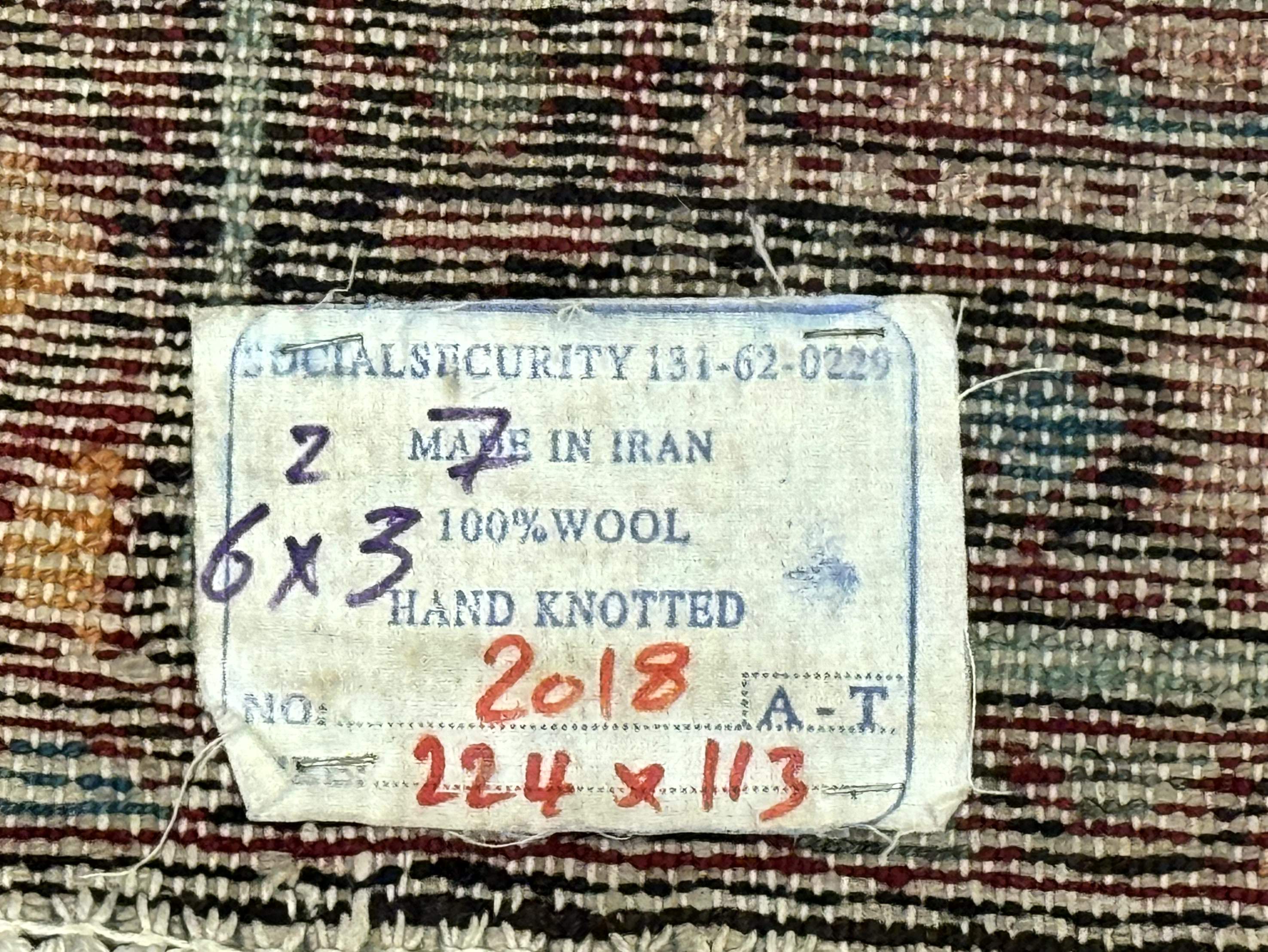 Red Persian Rug 4x7, Village Rug, Wool Vintage Carpet - Jewel Rugs