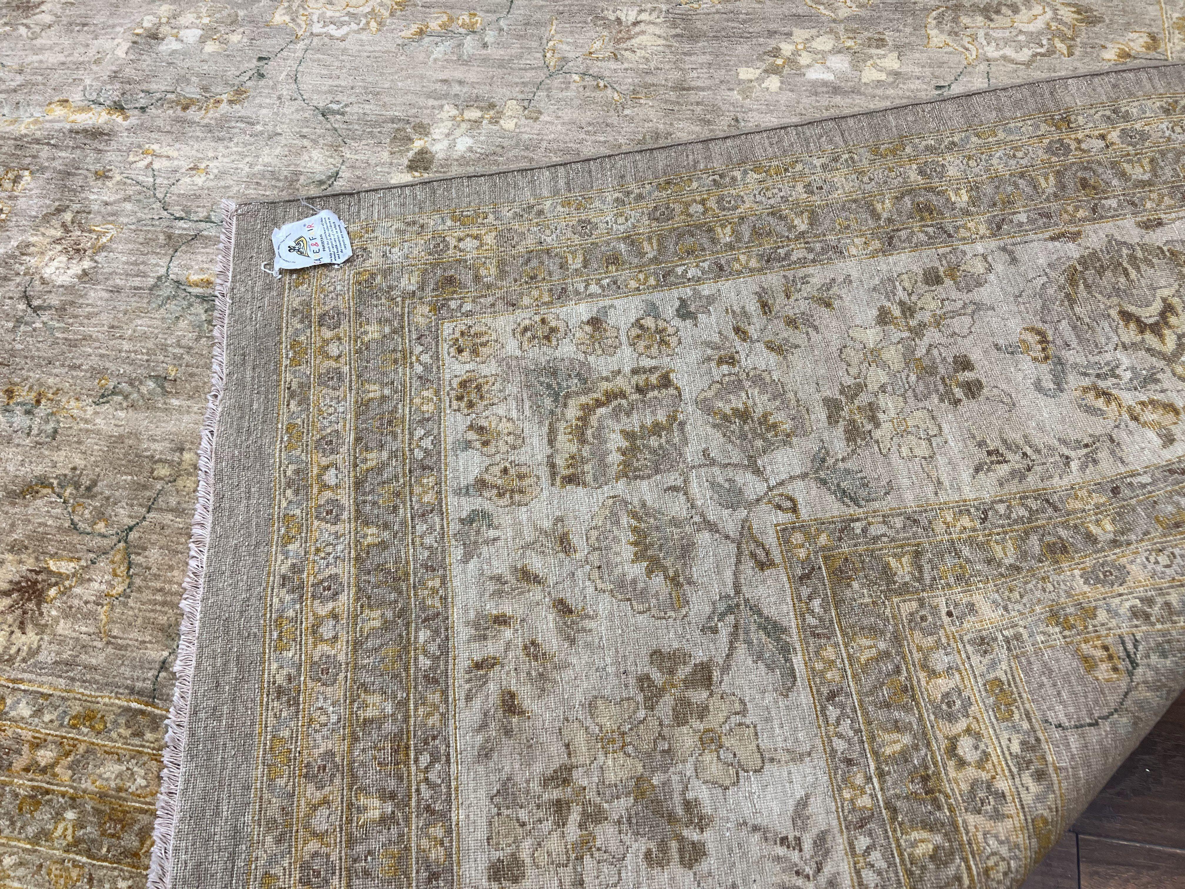 Pak Persian Rug 12x15, Wool Hand Knotted Oriental Floral Carpet, Signed by Master Weaver, 12x15 Large Palace Size Rug - Jewel Rugs