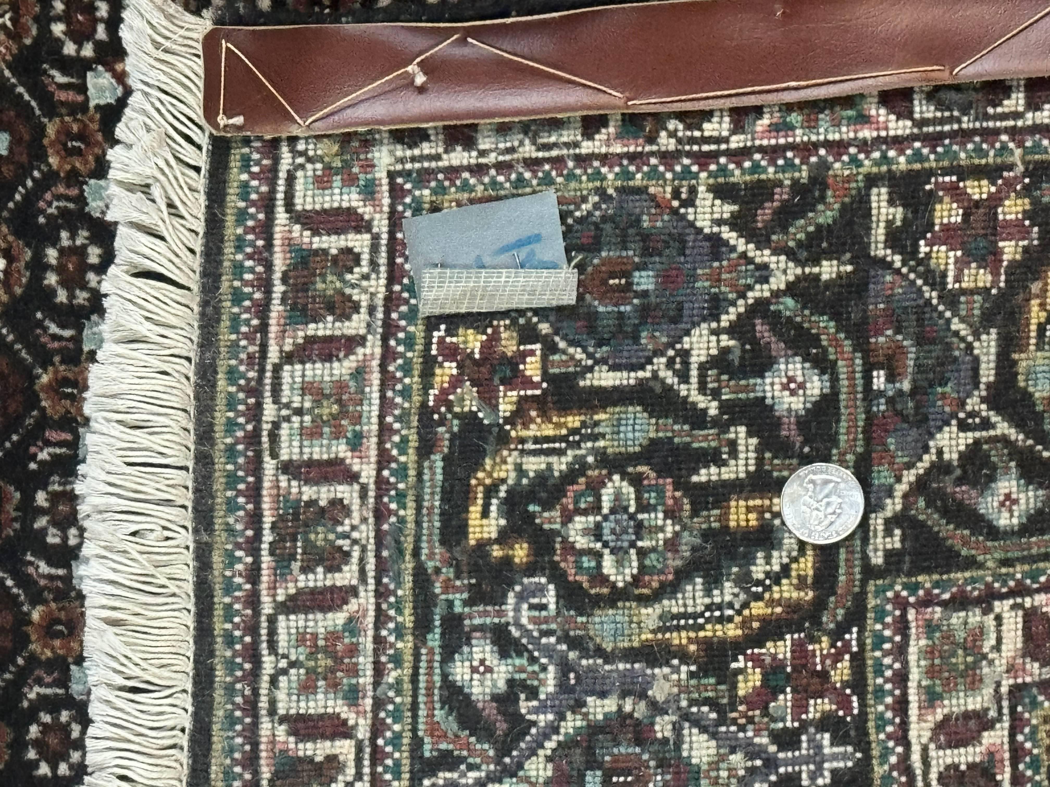 Persian Tabriz Rug 5x7, Black, Allover Pattern - Jewel Rugs