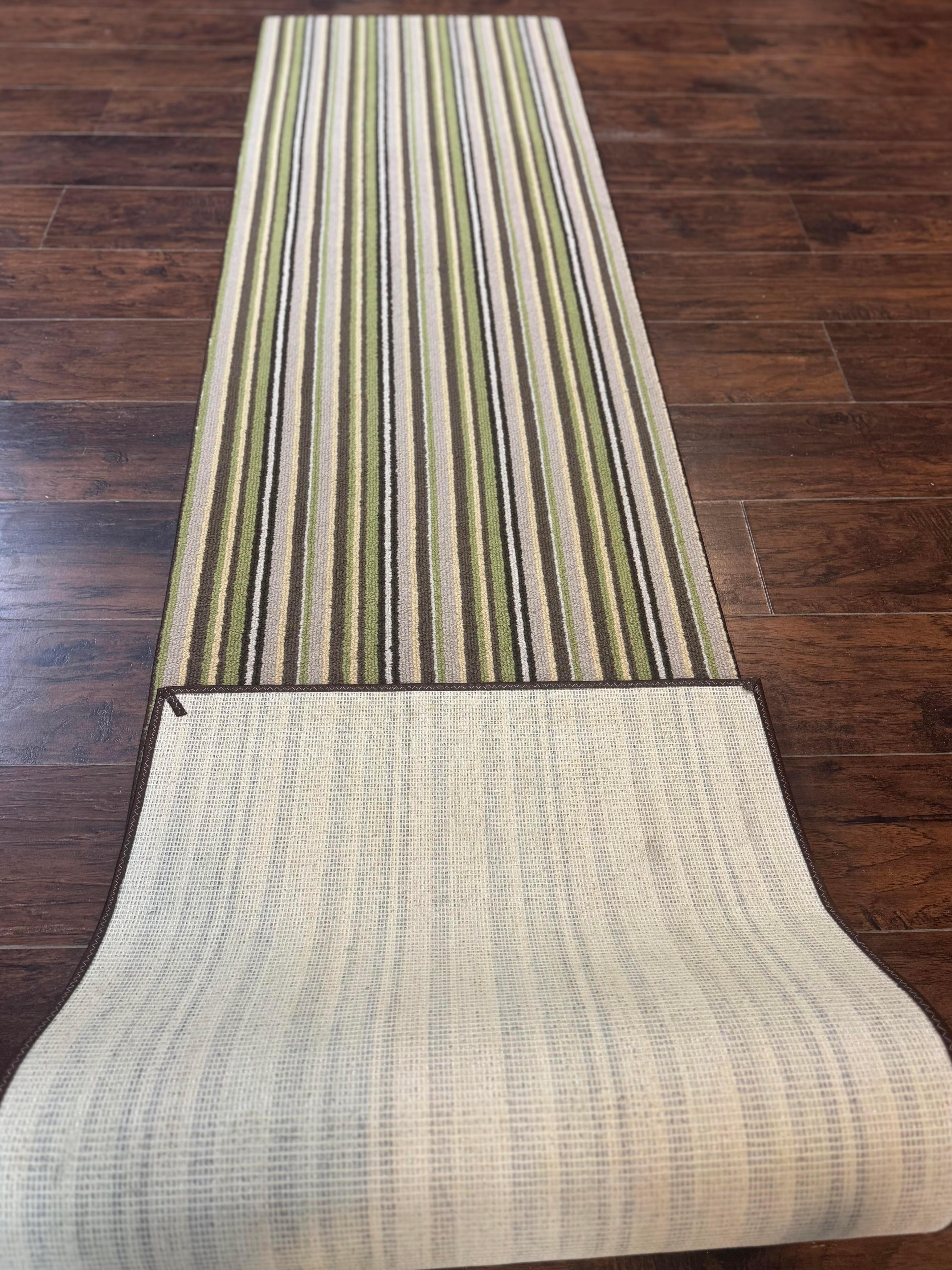 Stark Power Loomed Striped Runner Rug 2x10, Multicolor Vintage Stark Carpet - Jewel Rugs