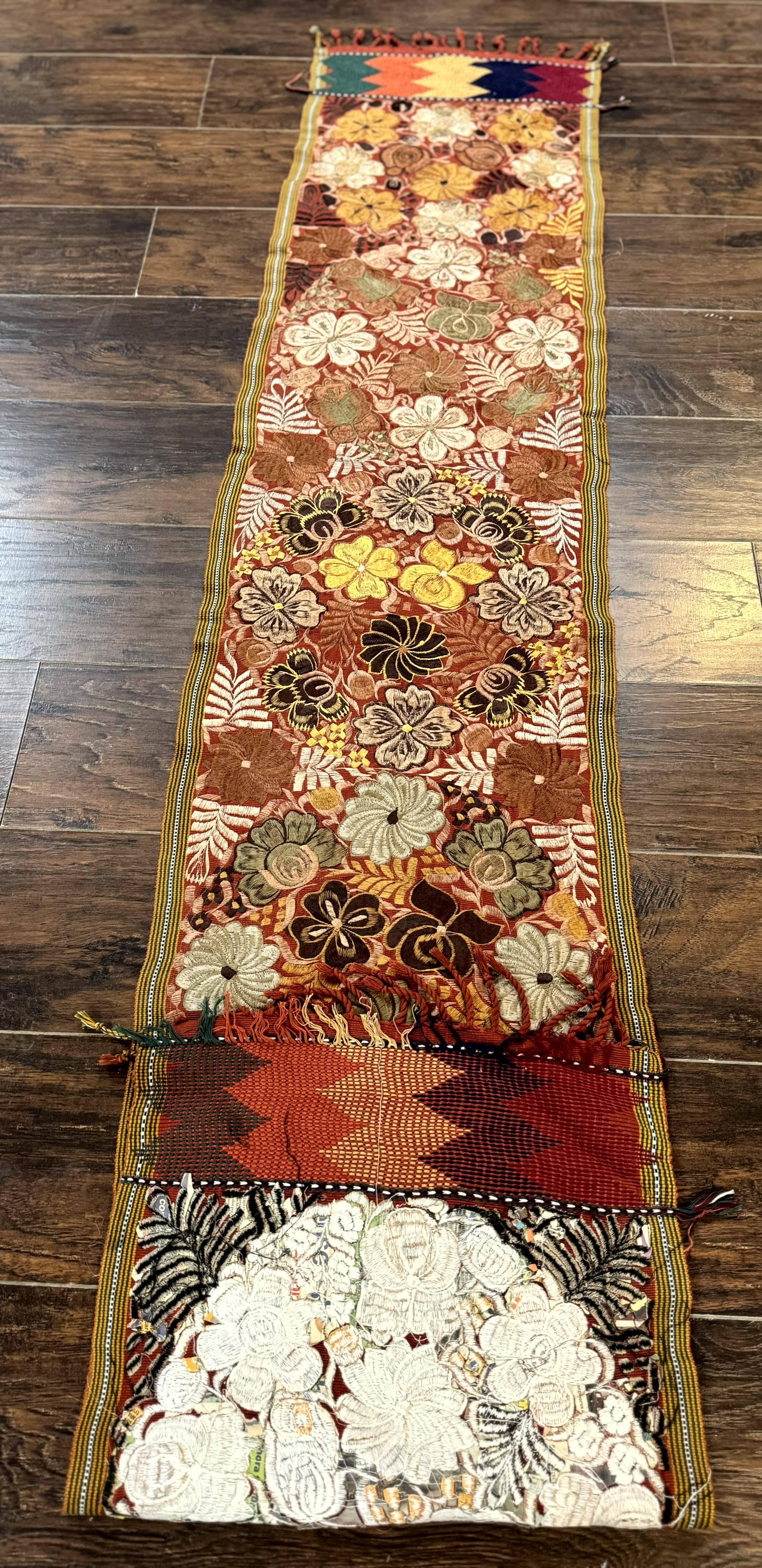 Vintage Table Runner 1.5 x 7.5, Floral - Jewel Rugs