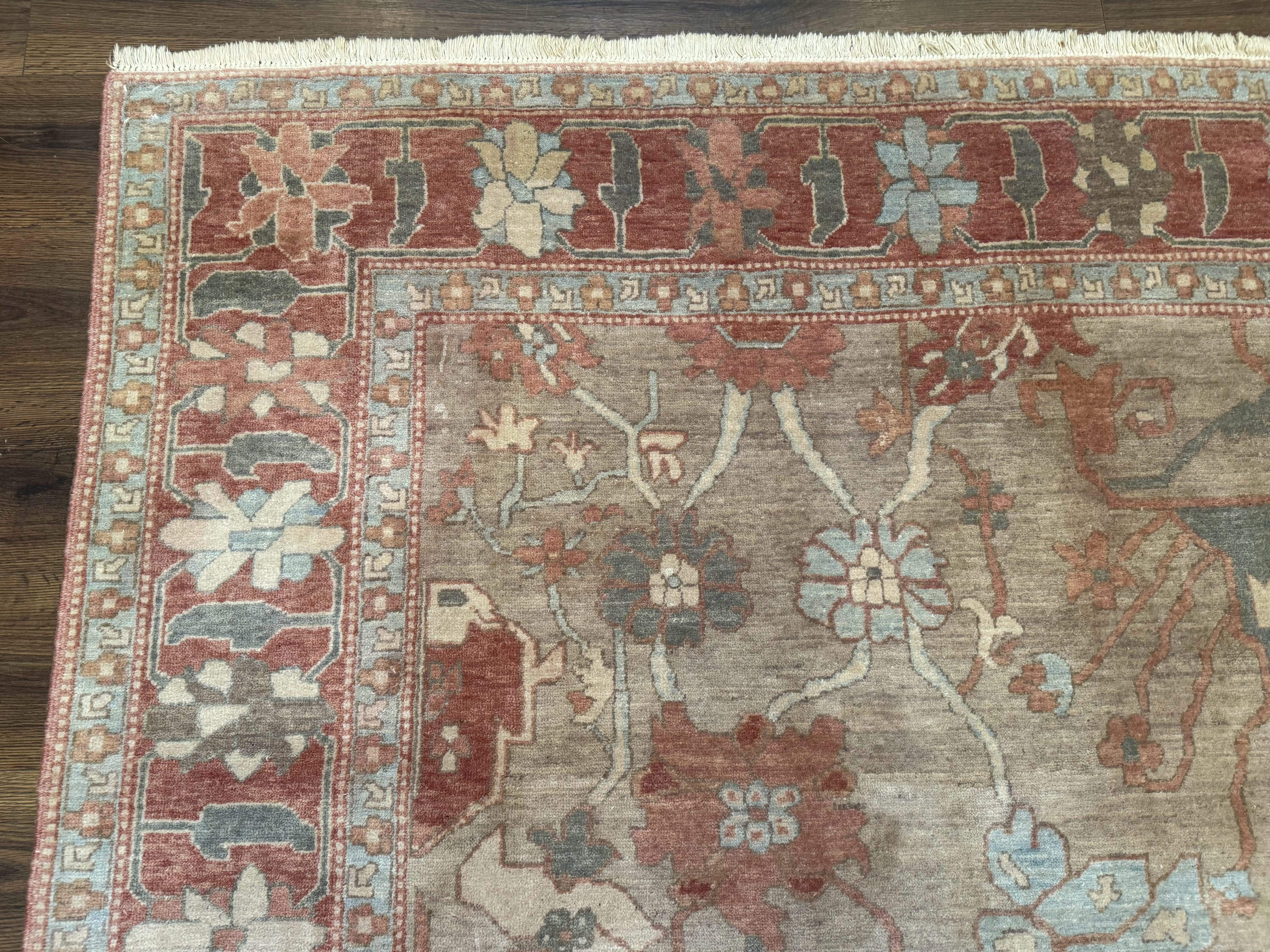 Turkish Oushak Rug 10x14, Rug for Modern Home, Soft Thick Pile, Muted Colors - Jewel Rugs