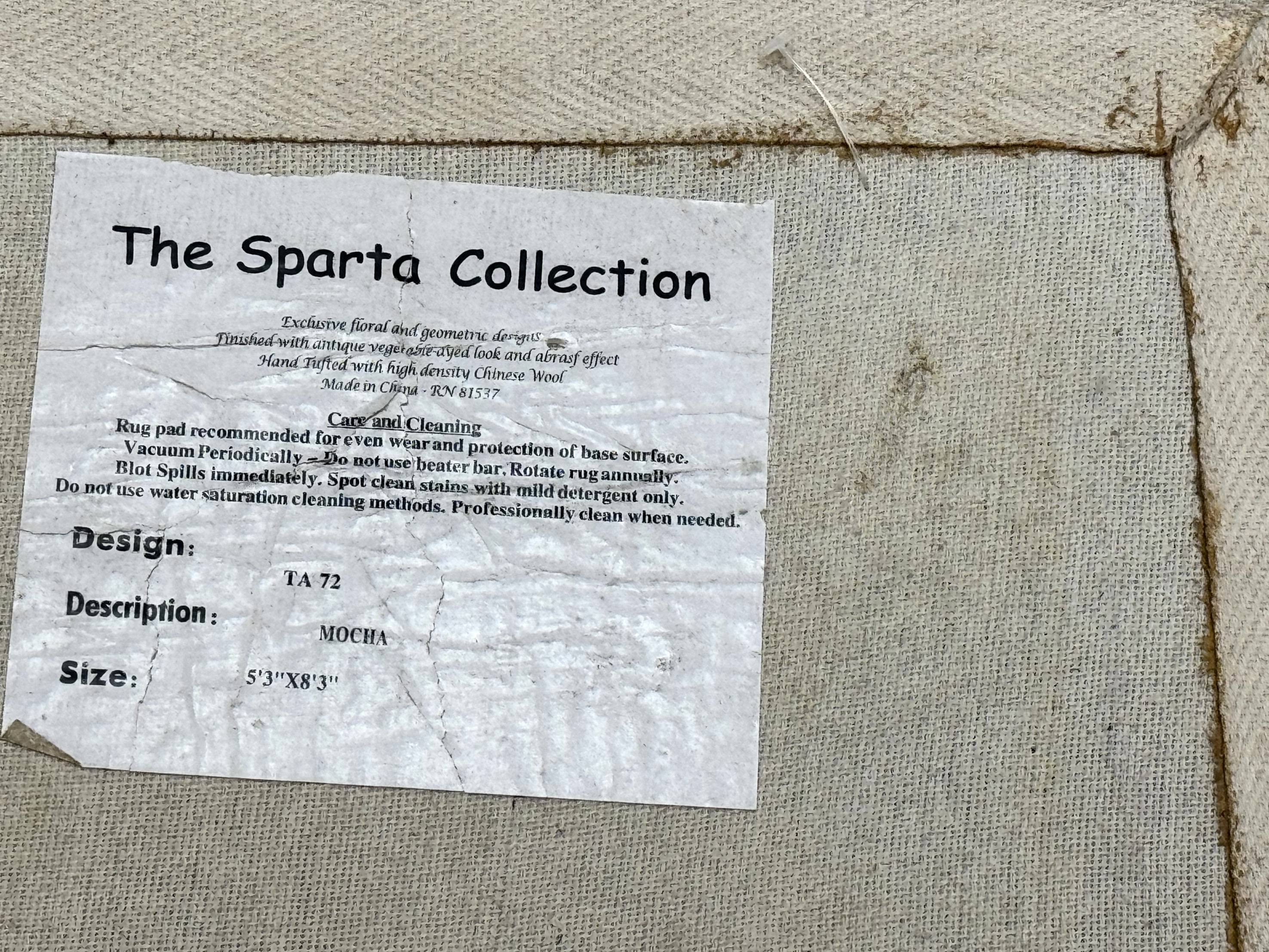 Hand Tufted Floral Rug 5x8, Light Rose Wool Carpet - Jewel Rugs